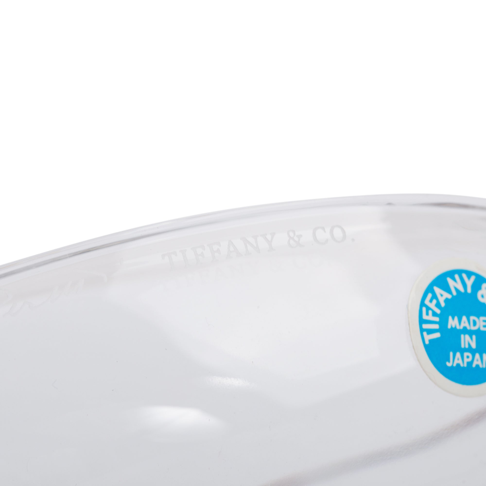 Tiffany & Co. Elsa Peretti Clear Lead Crystal Heart Box w/ Box