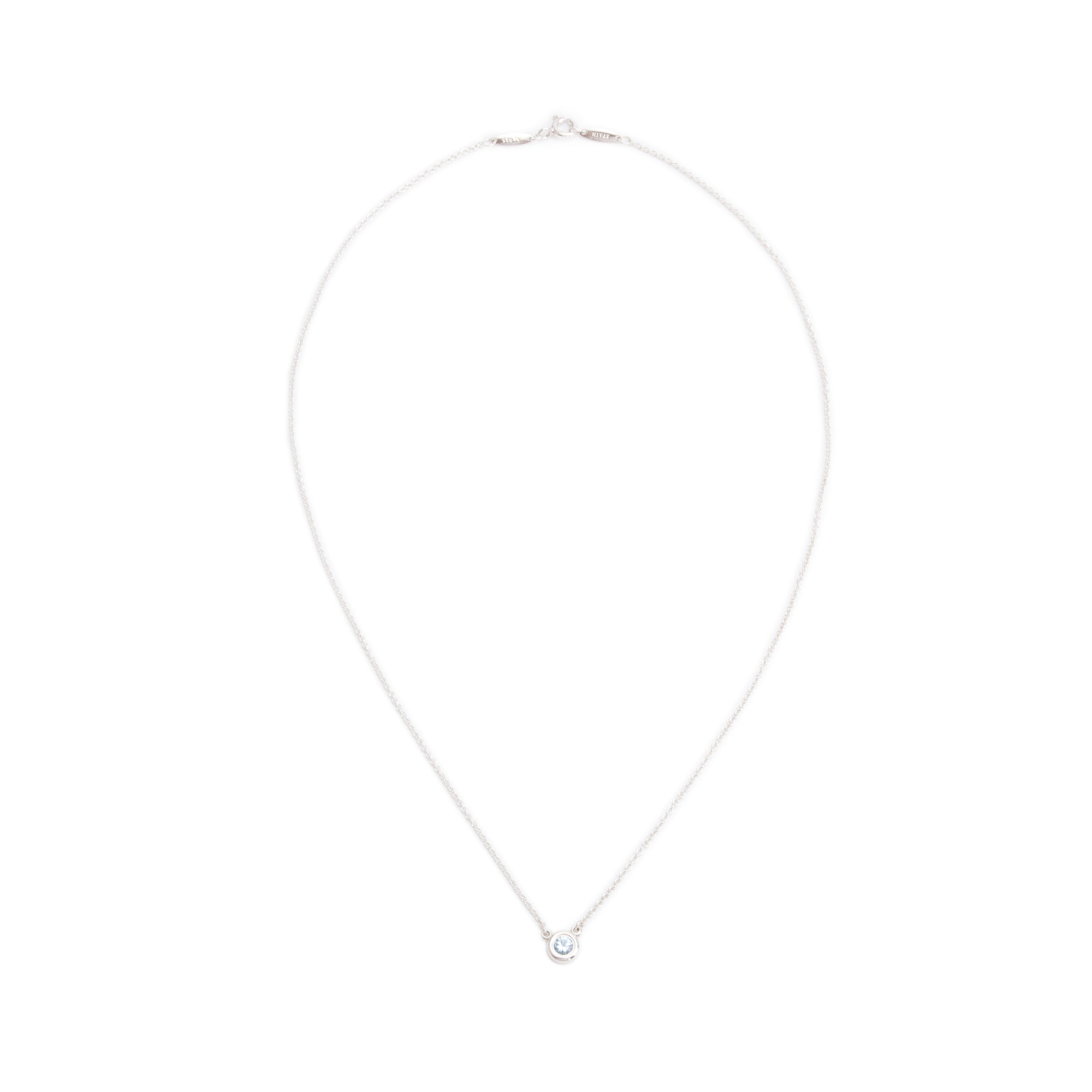 Tiffany & Co. Elsa Peretti Color by the Yard Aquamarine Pendant Necklace