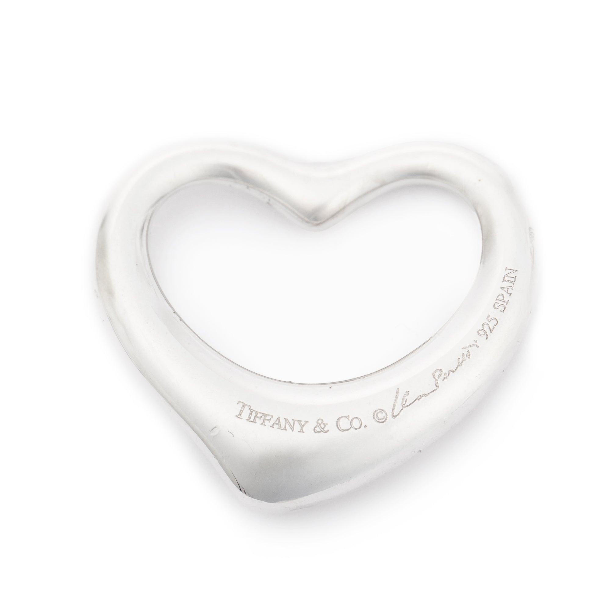 Tiffany & Co. Elsa Peretti Large 27 MM Open Heart Pendant