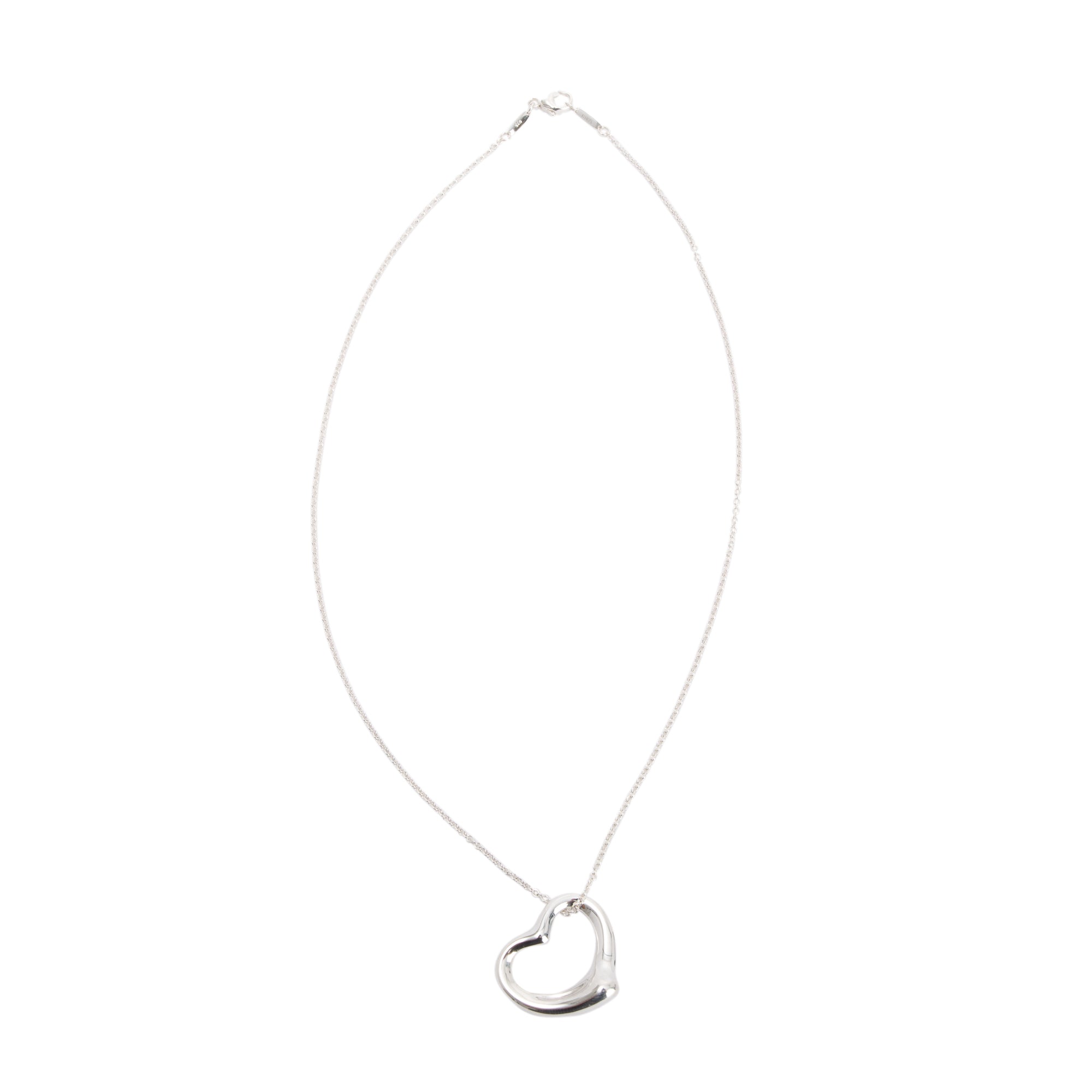 Tiffany & Co. Elsa Peretti Large Open Heart Pendant Necklace, 27 MM