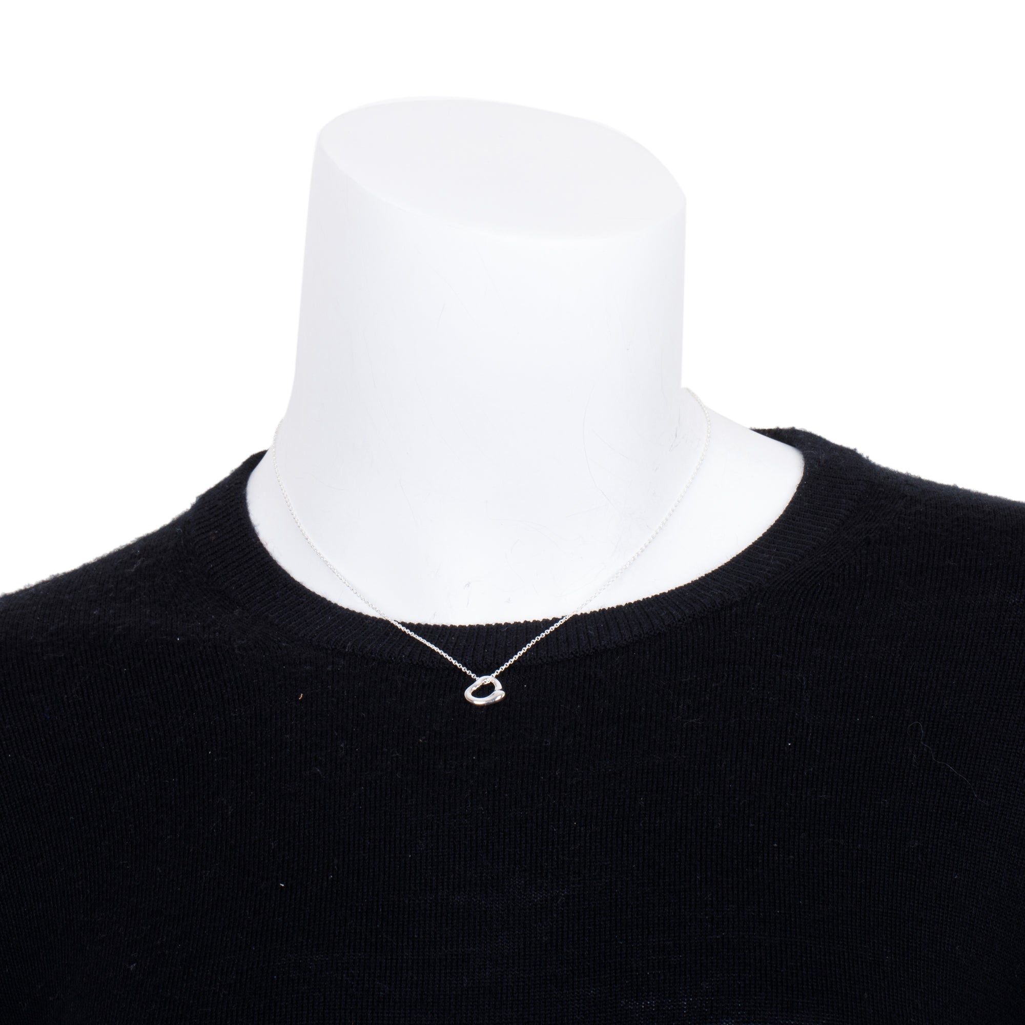 Tiffany & Co. Elsa Peretti Mini Open Heart Pendant Necklace, 11 MM