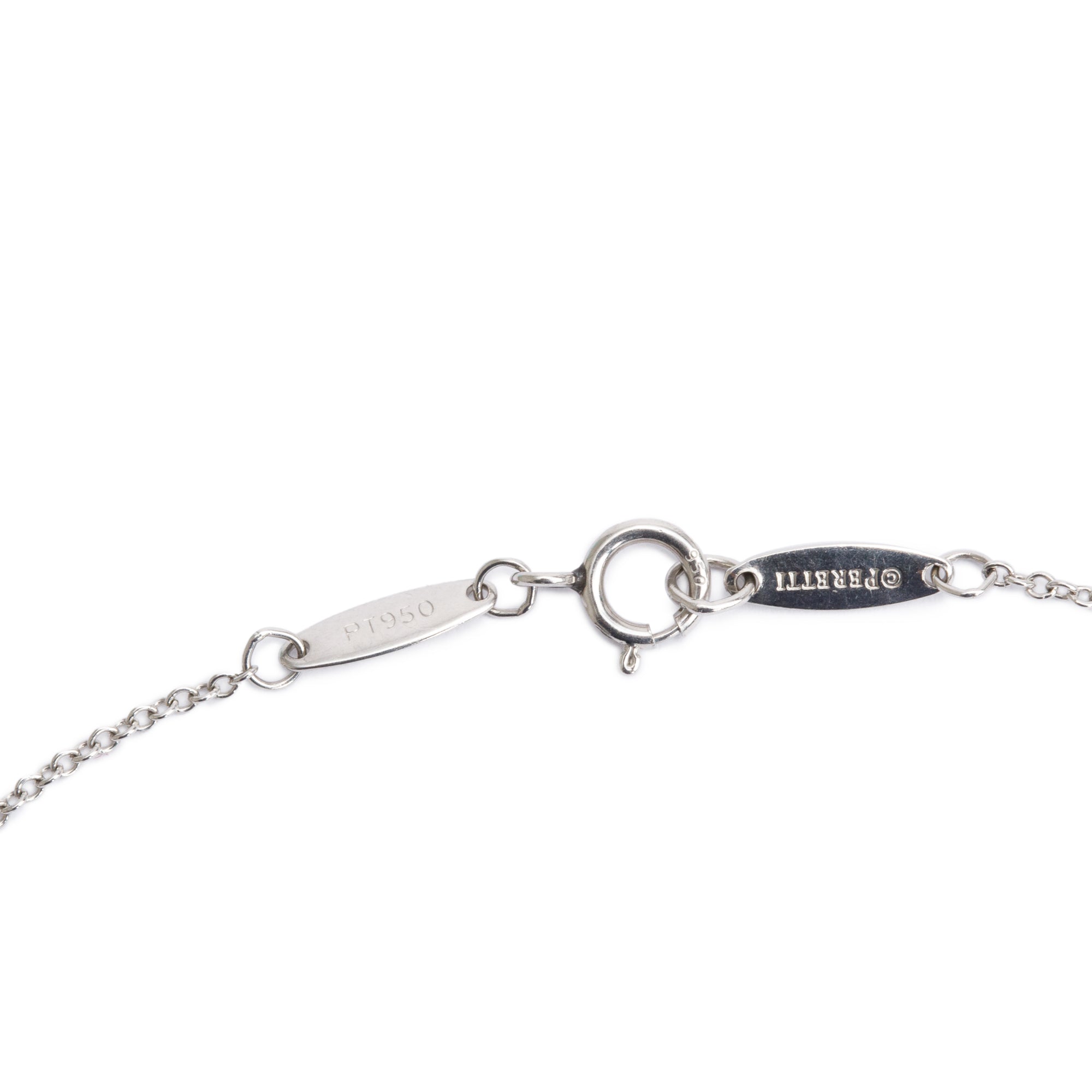 Tiffany & Co. Elsa Peretti Platinum 0.08 ct. Diamond by the Yard Necklace w/ Box