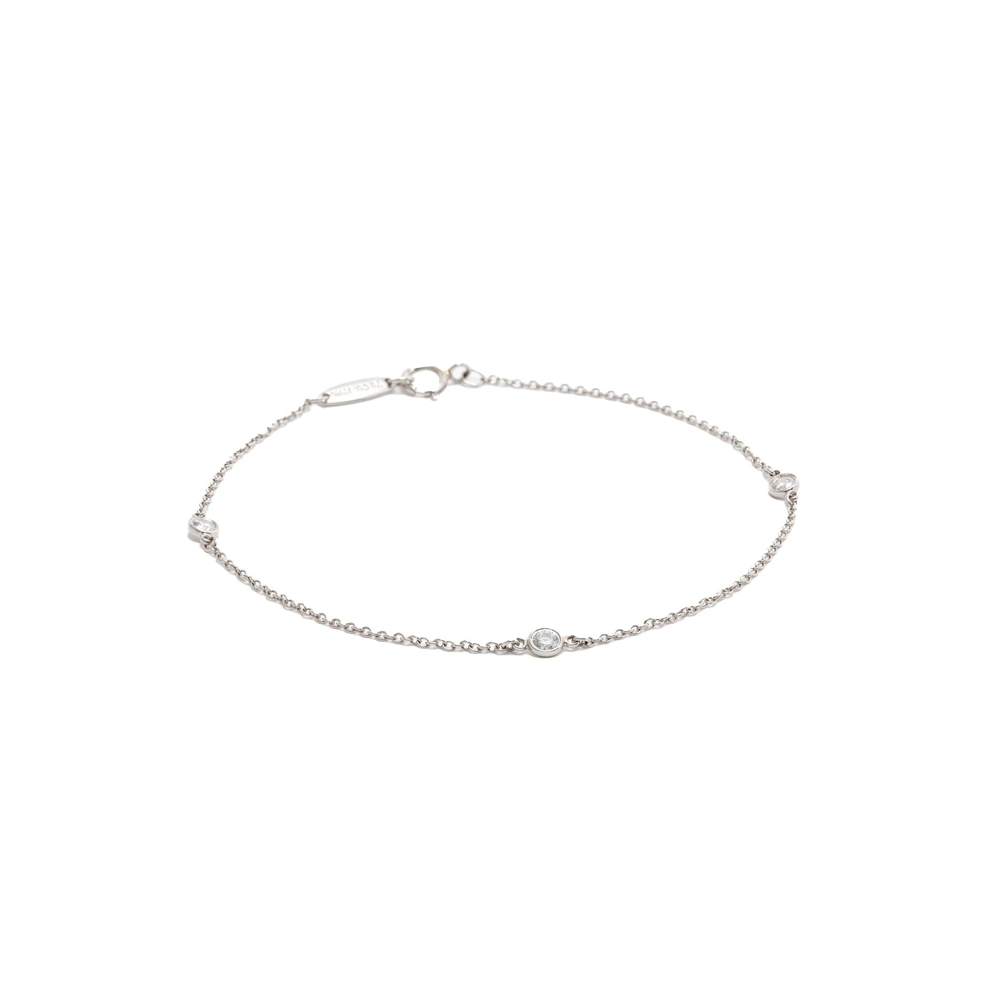 Tiffany & Co. Elsa Peretti Platinum Diamonds by the Yard Bracelet