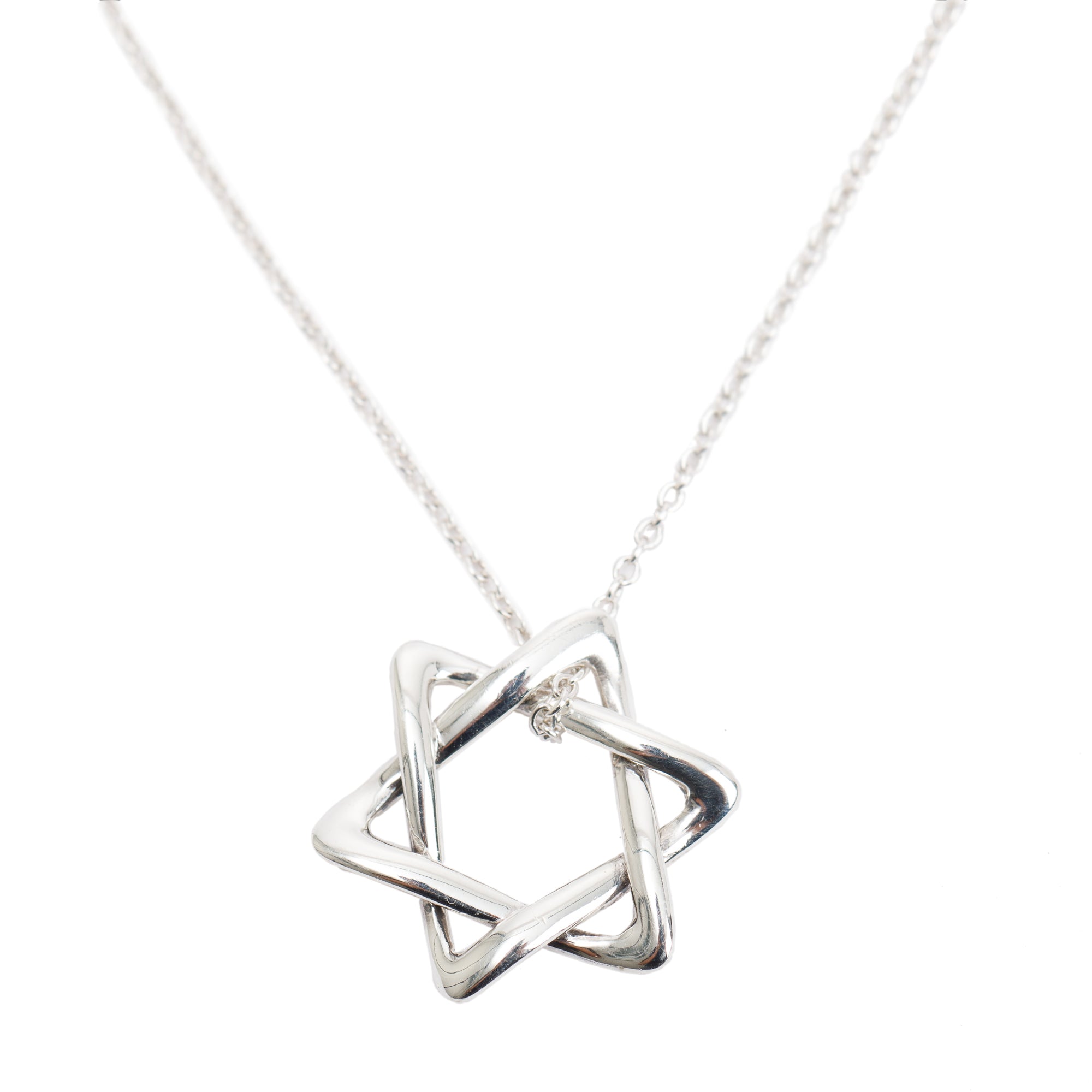 Tiffany & Co. Elsa Peretti Star of David Pendant Necklace, 18 MM