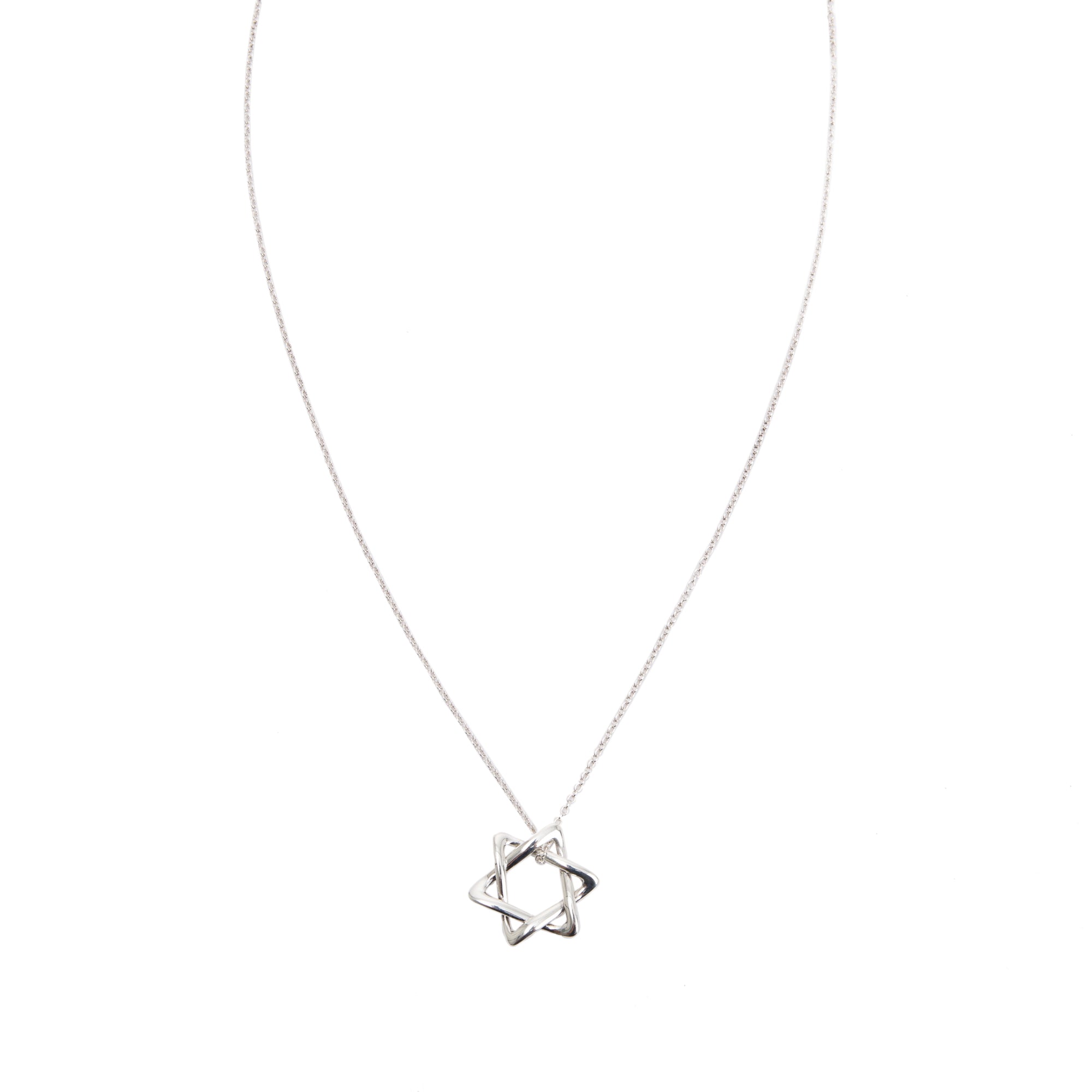 Tiffany & Co. Elsa Peretti Star of David Pendant Necklace, 18 MM