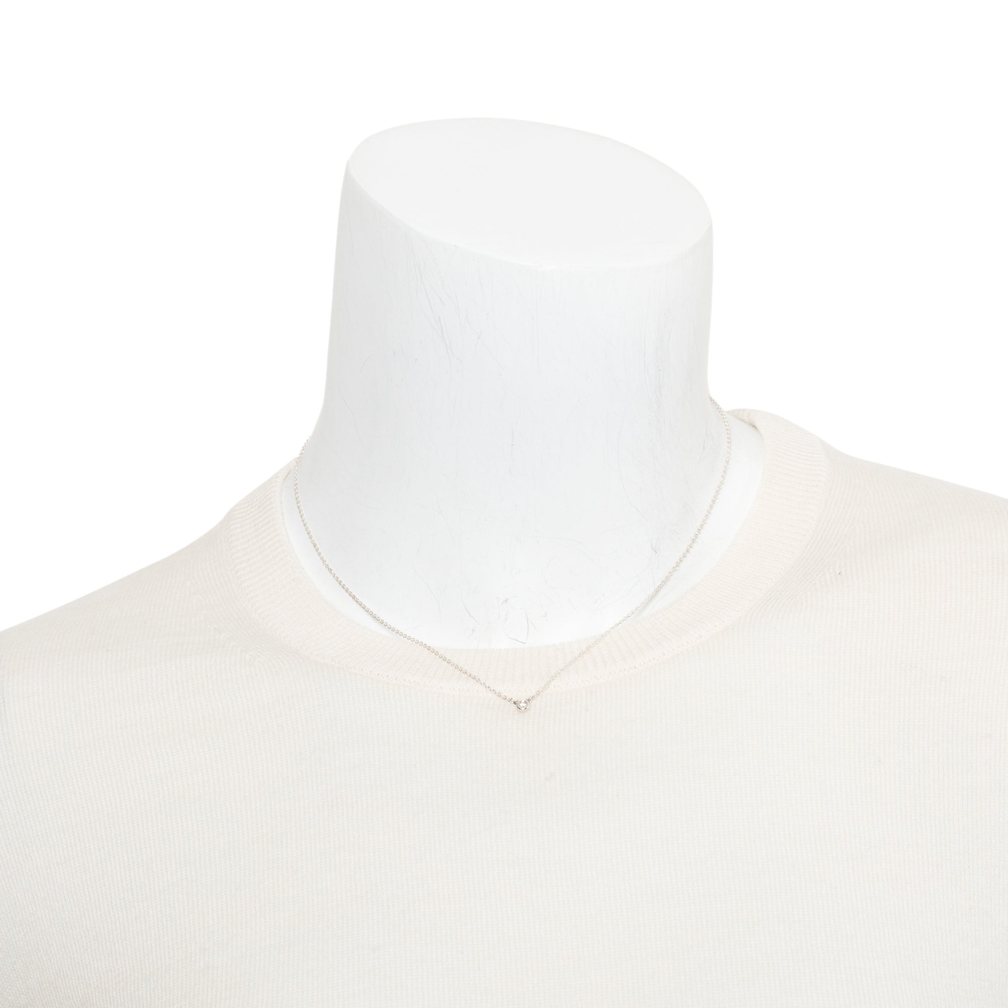 Tiffany & Co. Elsa Peretti Sterling Silver 0.03 ct. Diamond by the Yard Necklace