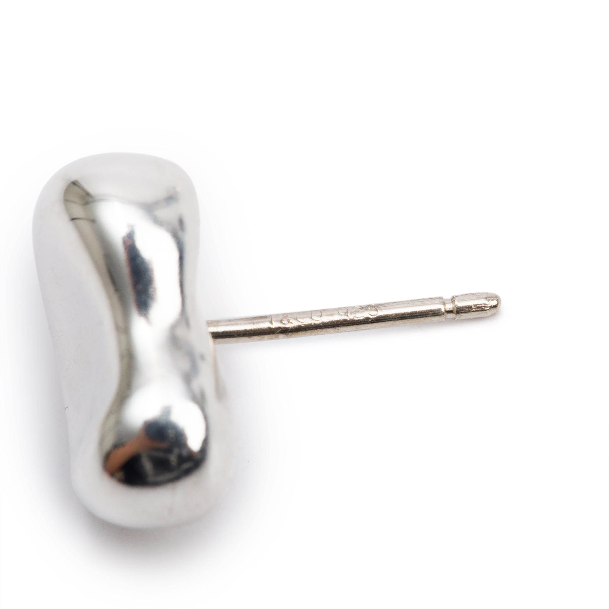 Tiffany & Co. Elsa Peretti Sterling Silver 11 MM Bean Earrings