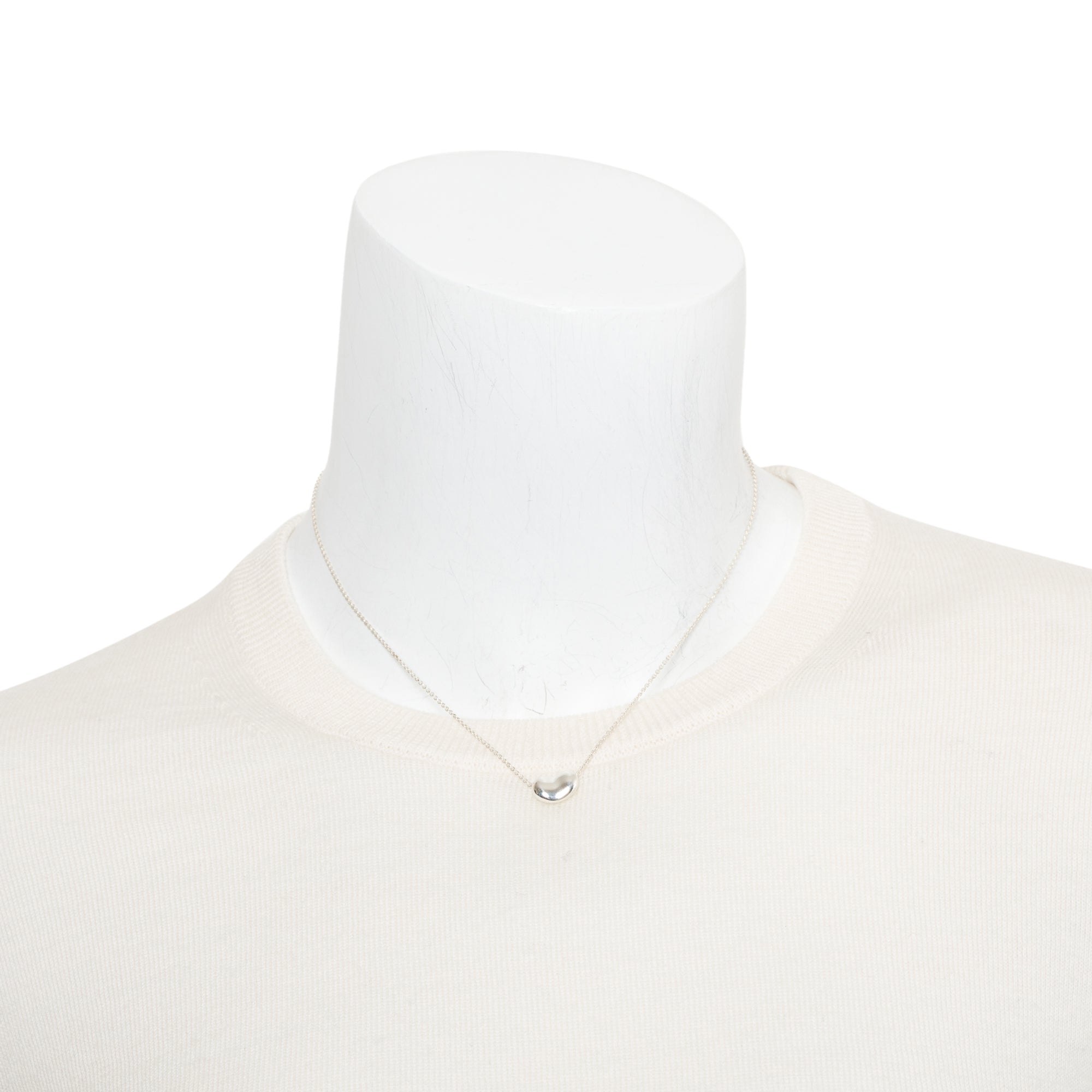 Tiffany & Co. Elsa Peretti Sterling Silver 12 MM Bean Pendant Necklace