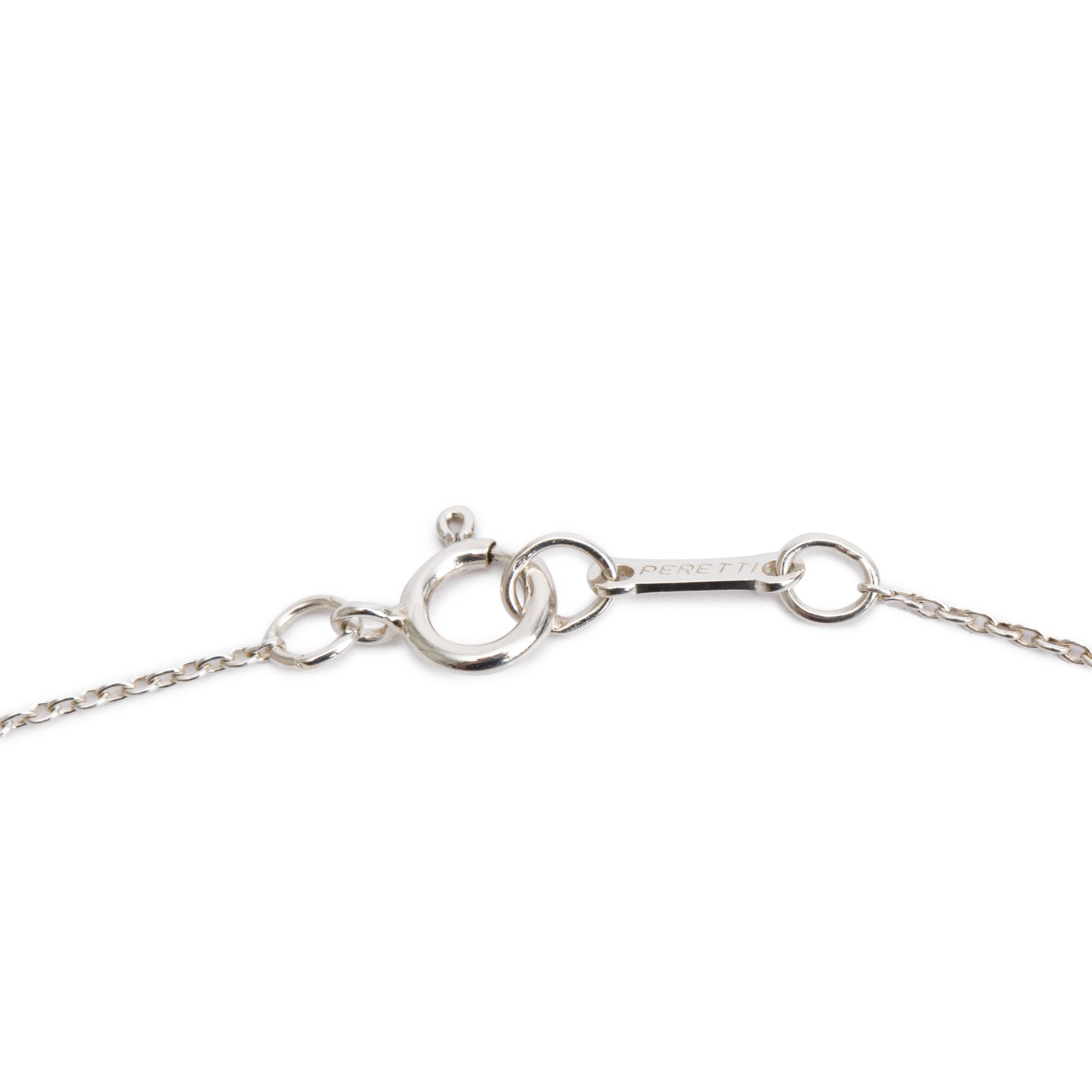 Tiffany & Co. Elsa Peretti Sterling Silver 12 MM Bean Pendant Necklace