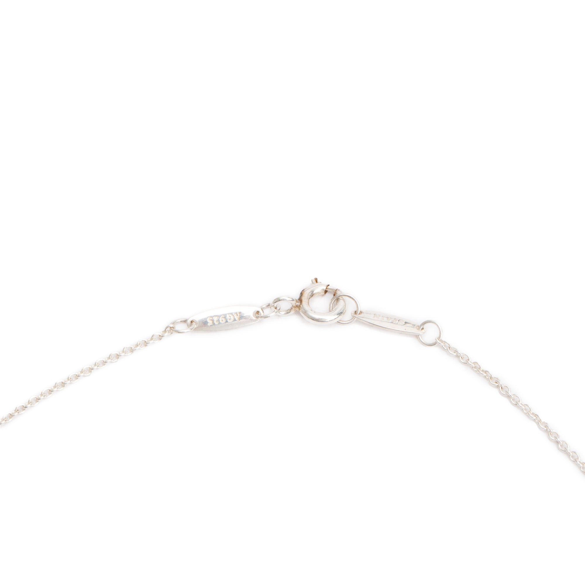 Tiffany & Co. Elsa Peretti Sterling Silver 12 MM Bean Pendant Necklace