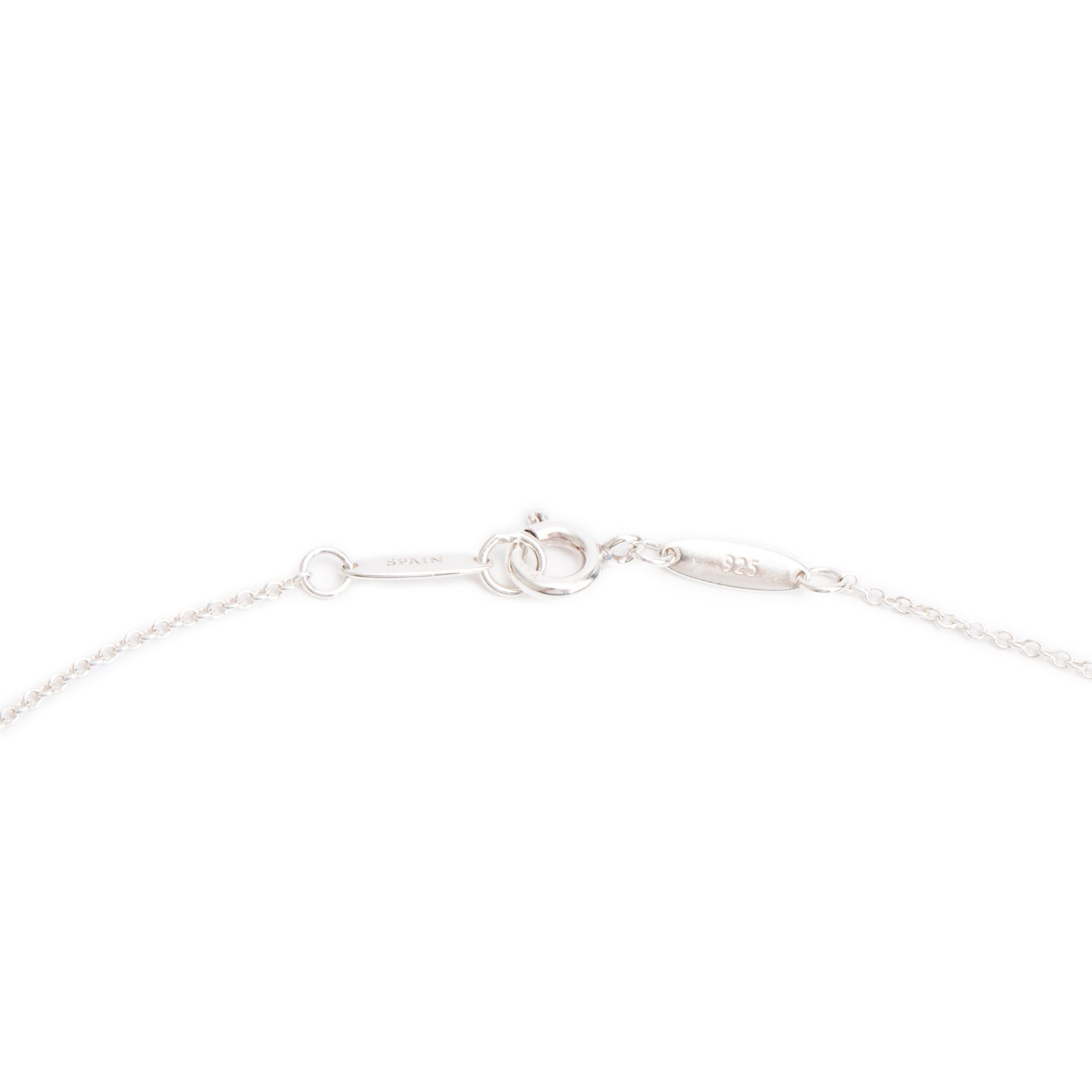 Tiffany & Co. Elsa Peretti Sterling Silver 16 MM Open Heart Pendant Necklace