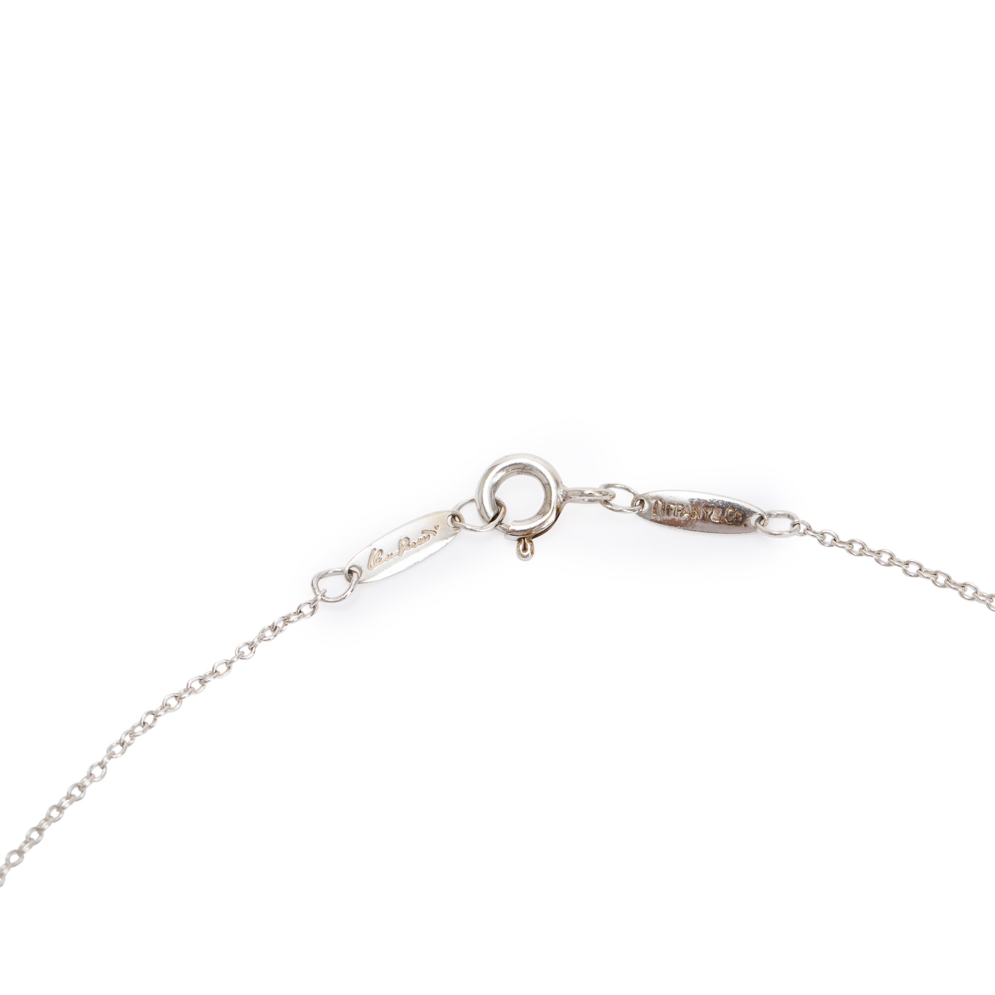 Tiffany & Co. Elsa Peretti Sterling Silver Alphabet Letter "J" Pendant Necklace
