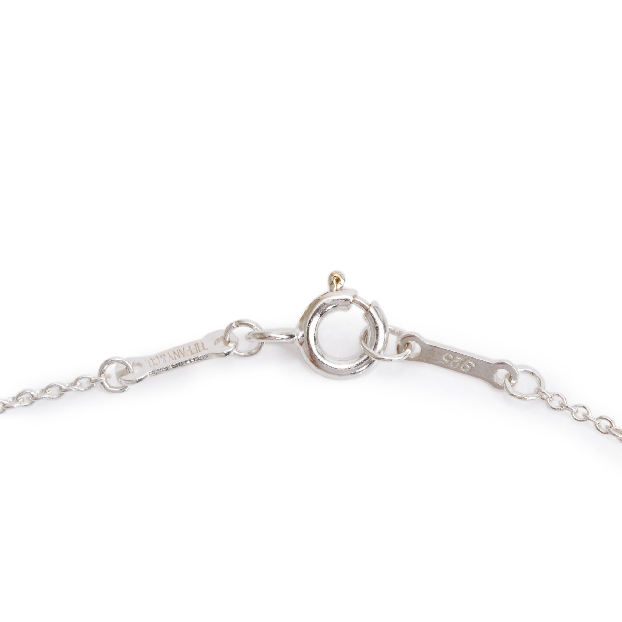 Tiffany & Co. Elsa Peretti Sterling Silver Alphabet Letter "N" Pendant Necklace