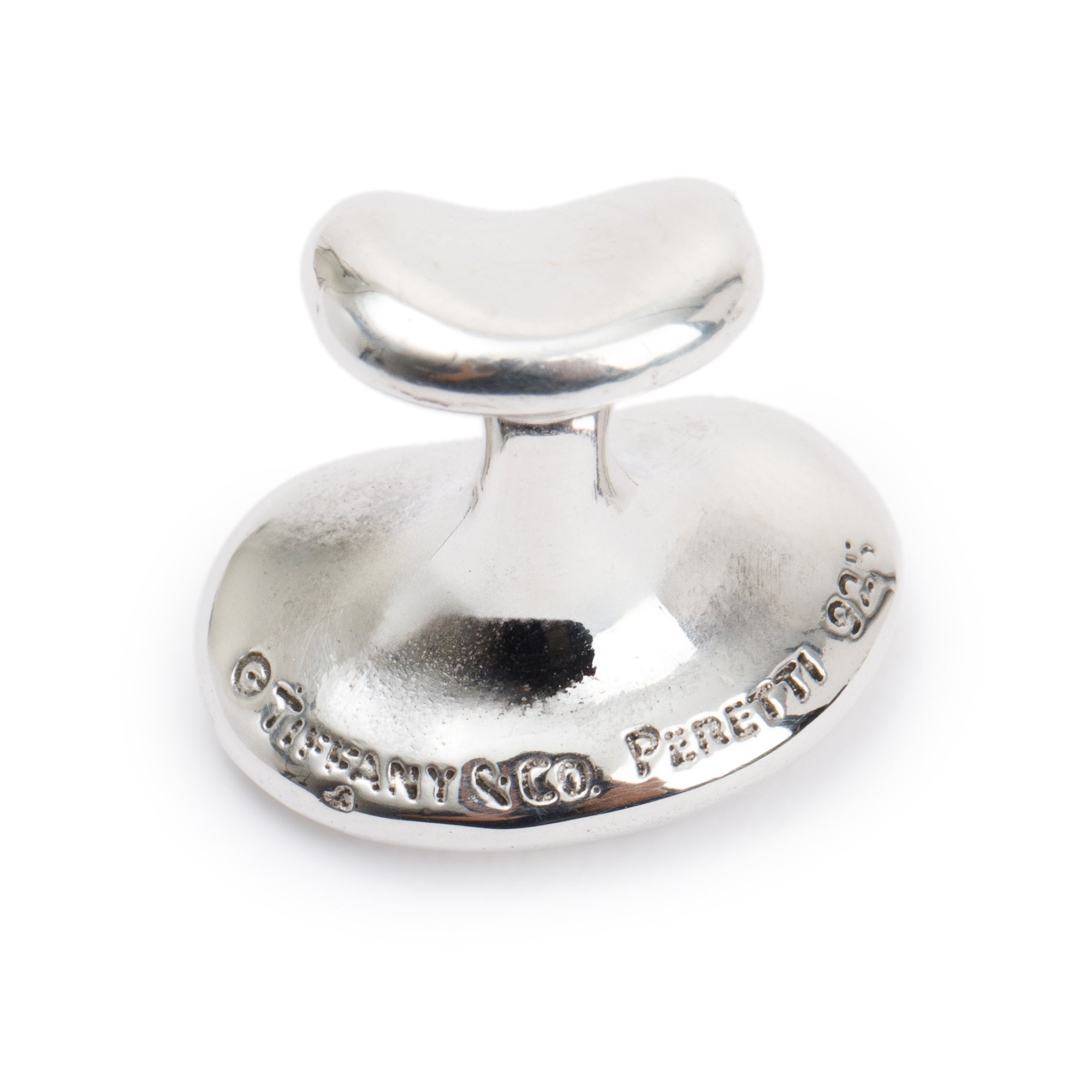 Tiffany & Co. Elsa Peretti Sterling Silver Bean Cufflinks