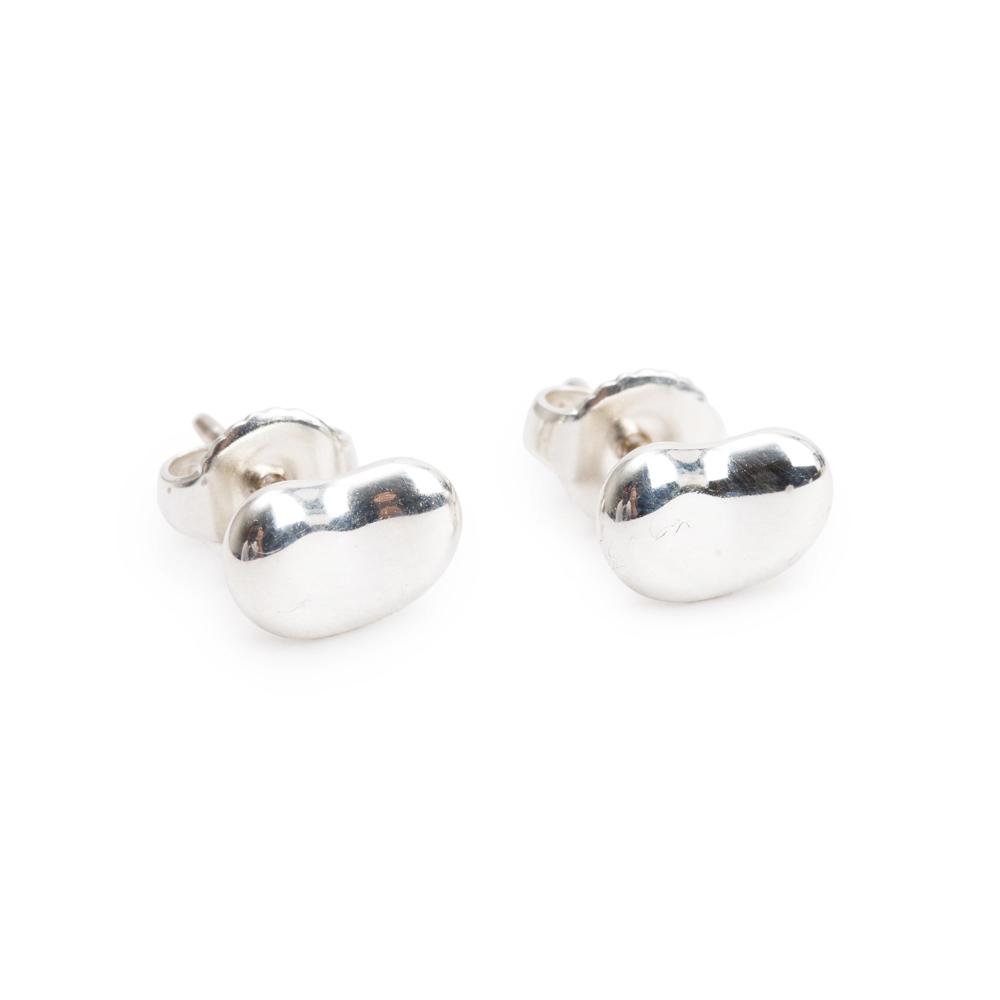 Tiffany & Co. Elsa Peretti Sterling Silver Bean Earrings, 9 MM