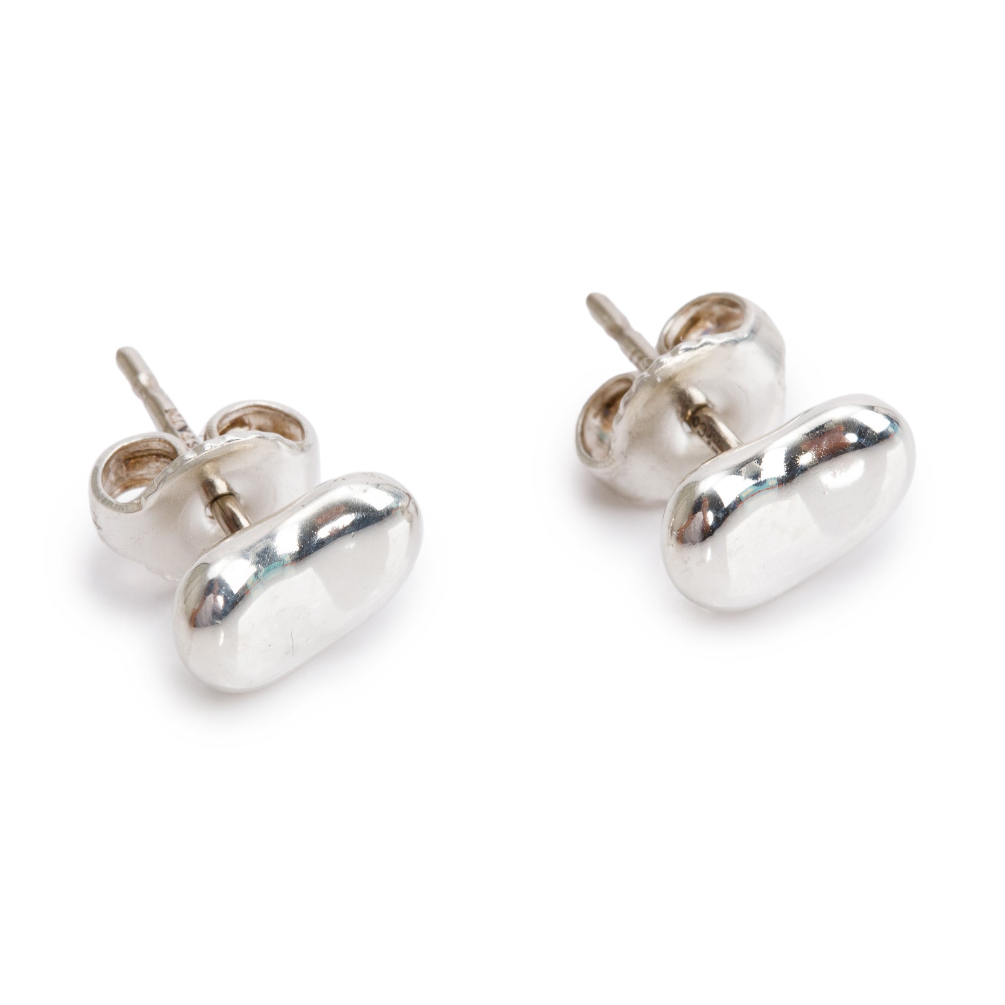 Tiffany & Co. Elsa Peretti Sterling Silver Bean Earrings, 9 MM