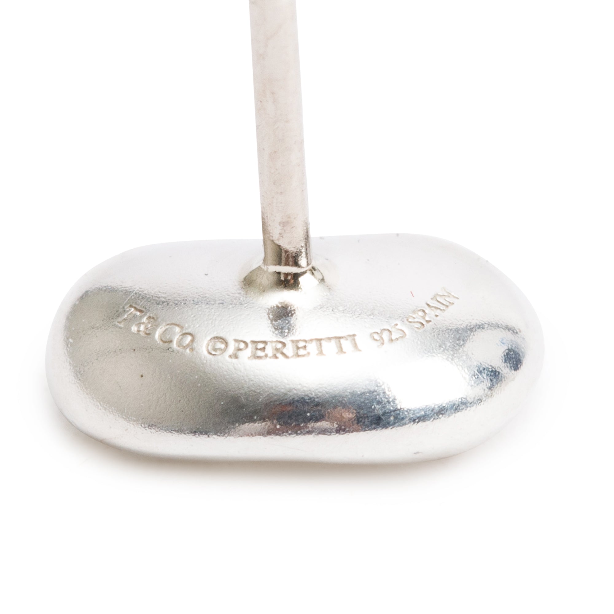 Tiffany & Co. Elsa Peretti Sterling Silver Bean Earrings, 9 MM