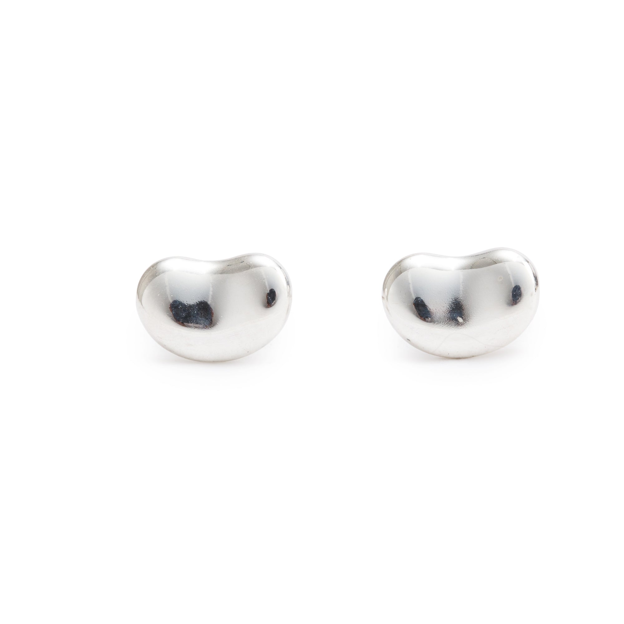 Tiffany & Co. Elsa Peretti Sterling Silver Bean Earrings, 9 MM