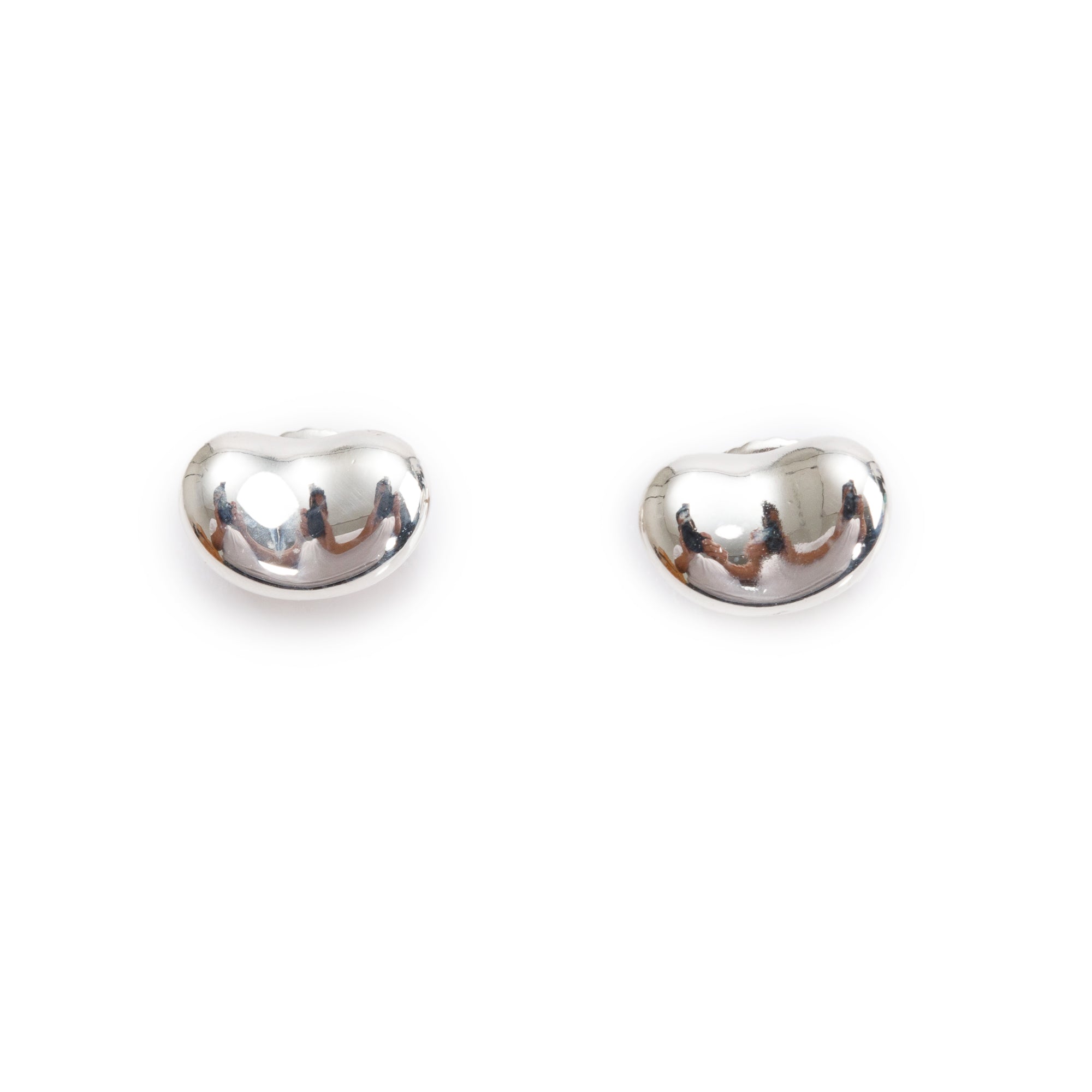 Tiffany & Co. Elsa Peretti Sterling Silver Bean Earrings, 9 MM