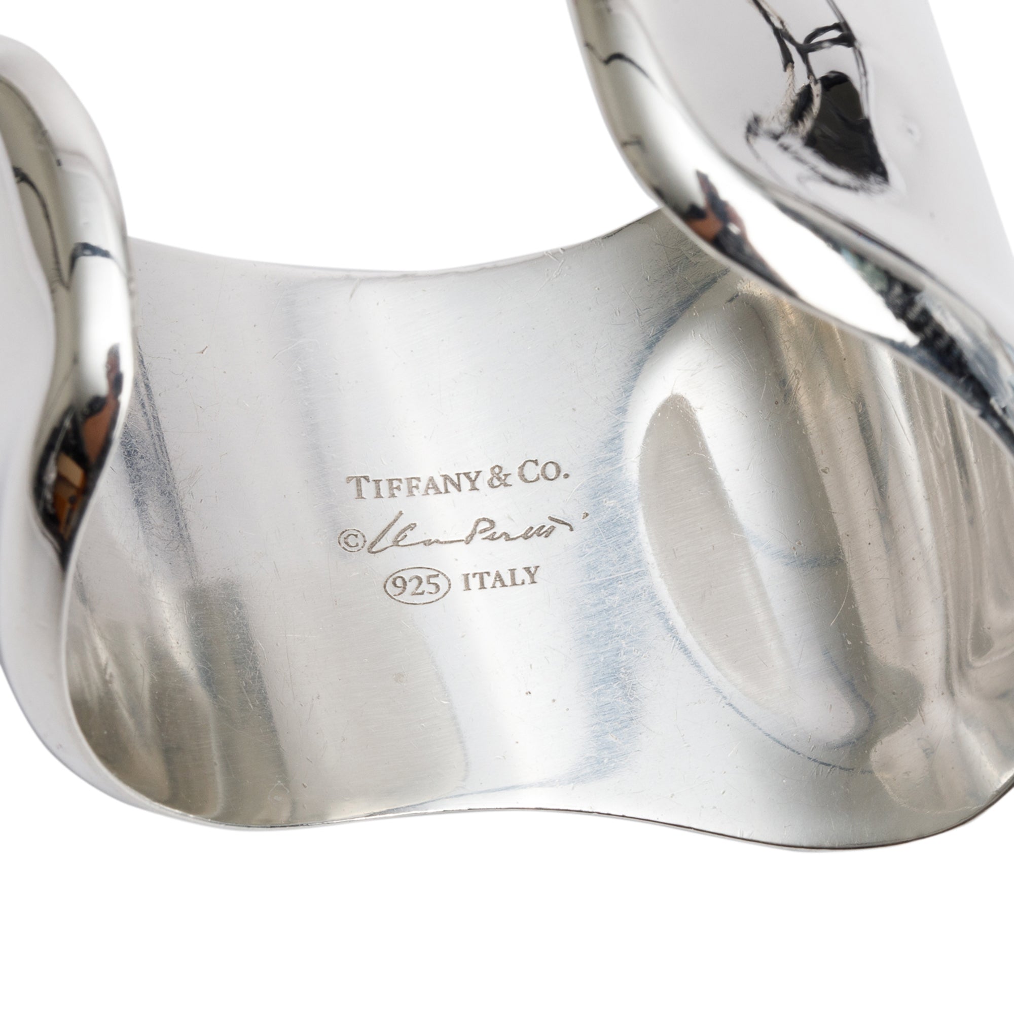Tiffany & Co. Elsa Peretti Sterling Silver Bone Cuff Bracelet w/ Box