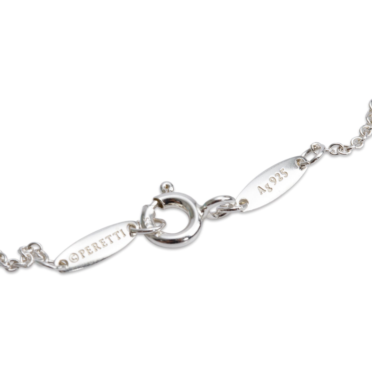 Tiffany & Co. Elsa Peretti Sterling Silver Color by the Yard Aquamarine Pendant Necklace w/ Box