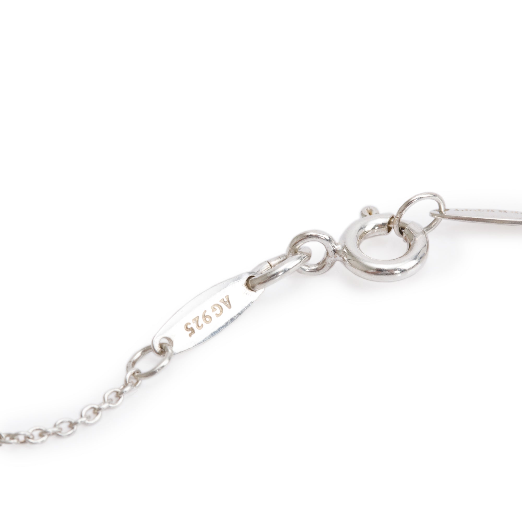 Tiffany & Co. Elsa Peretti Sterling Silver Cross Pendant Necklace