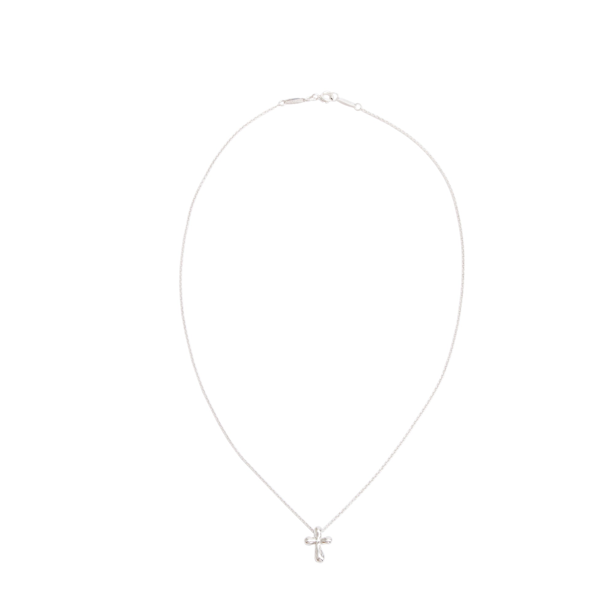 Tiffany & Co. Elsa Peretti Sterling Silver Cross Pendant Necklace