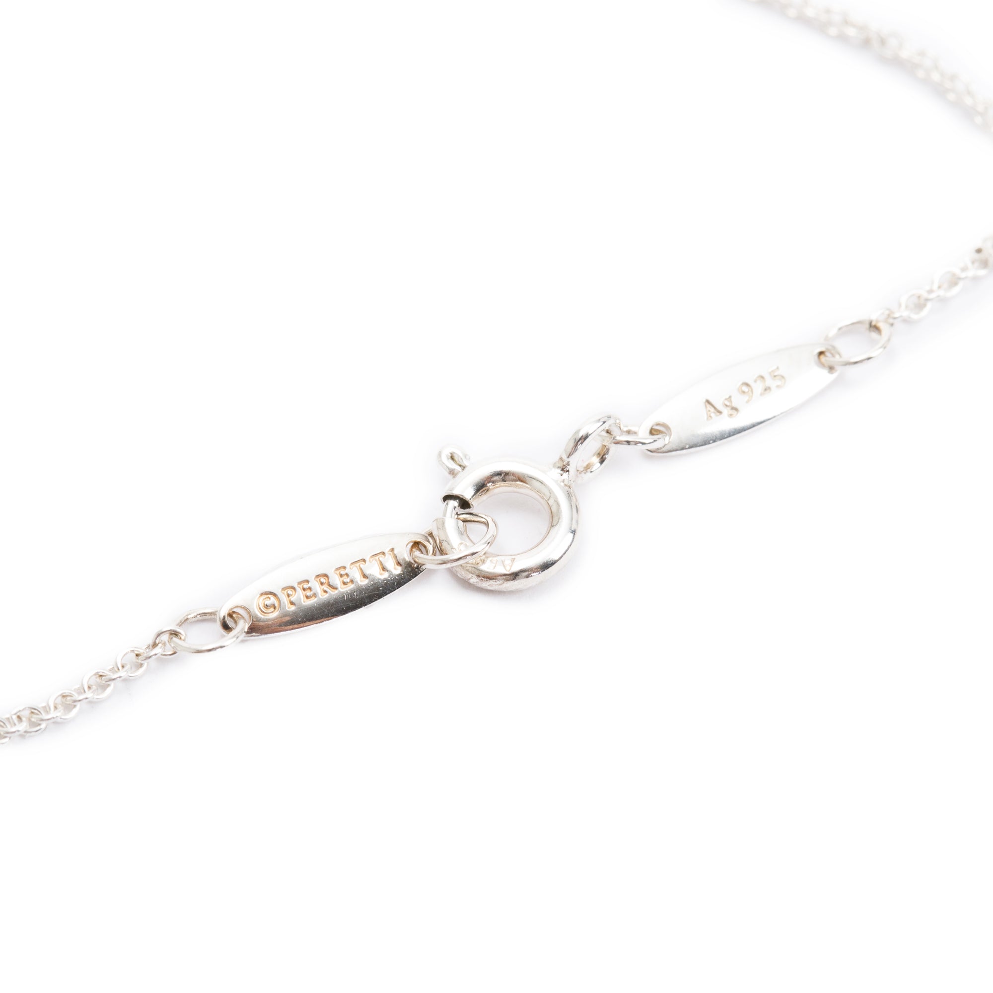 Tiffany & Co. Elsa Peretti Sterling Silver Diamonds by the Yard Bracelet