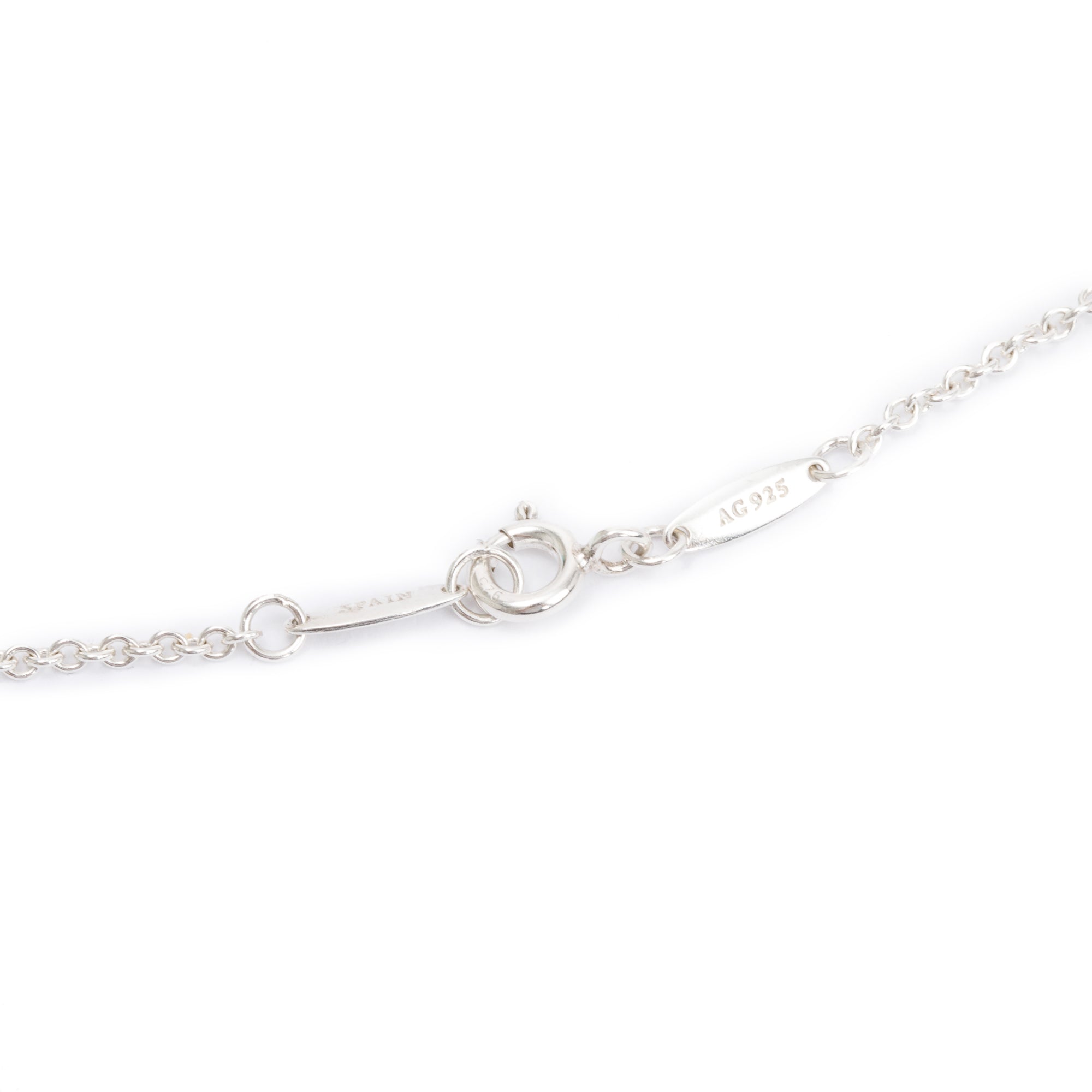 Tiffany & Co. Elsa Peretti Sterling Silver Large 27 MM Open Heart Pendant Necklace
