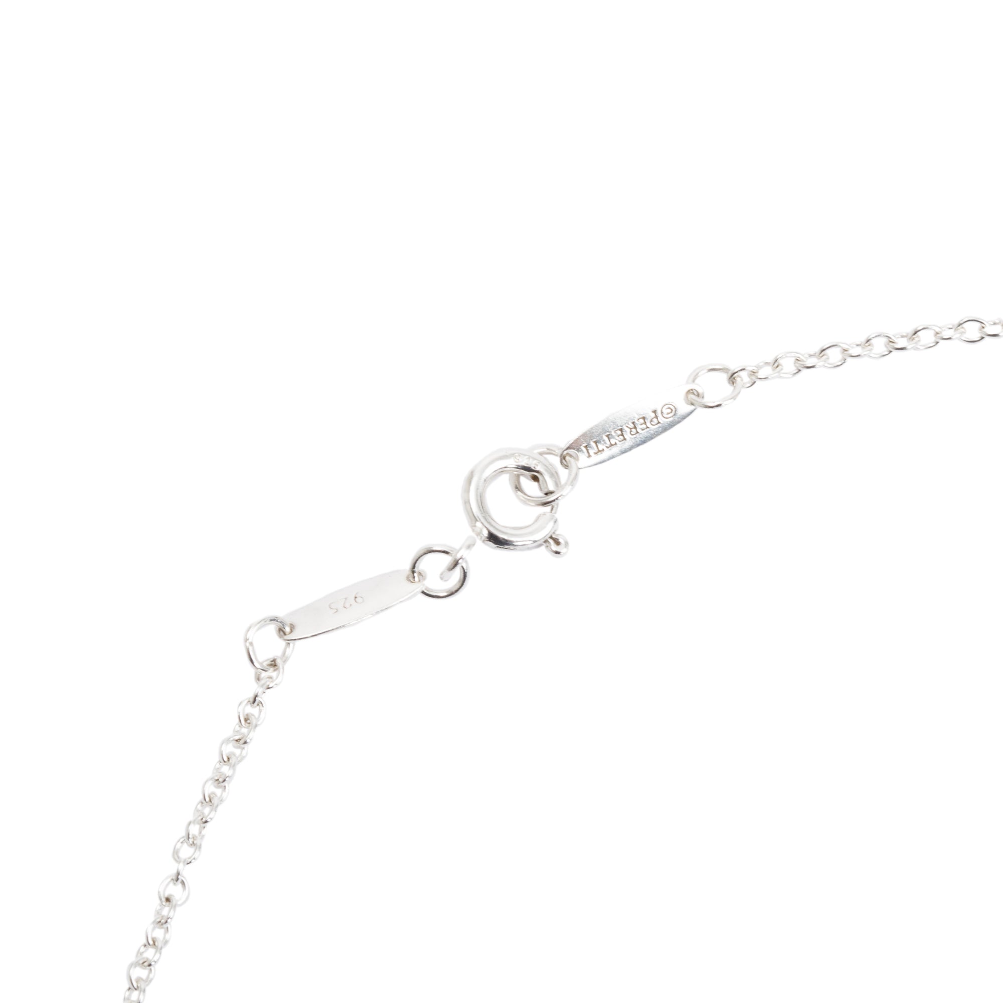 Tiffany & Co. Elsa Peretti Sterling Silver Large 27 MM Open Heart Pendant Necklace