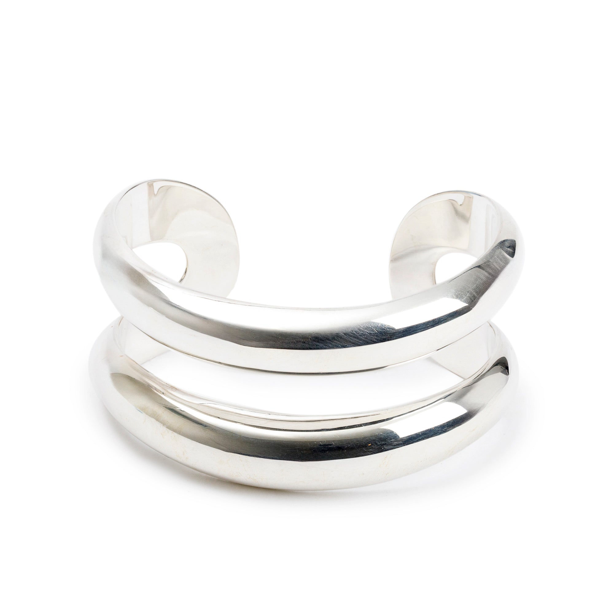 Tiffany & Co. Elsa Peretti Sterling Silver Open Center Cuff Bracelet