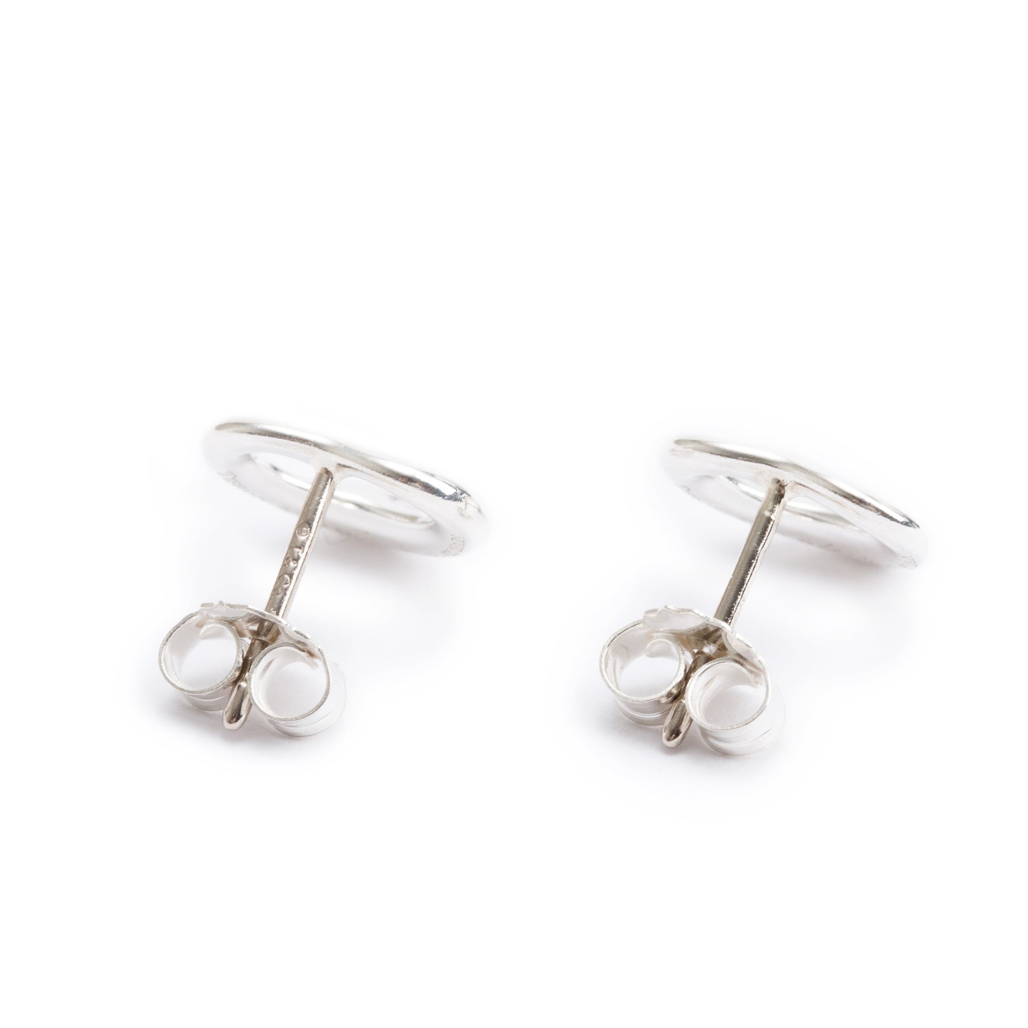 Tiffany & Co. Elsa Peretti Sterling Silver Open Heart Earrings, 11 MM