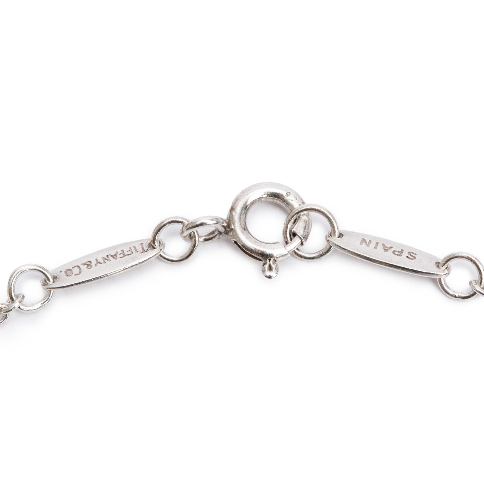 Tiffany & Co. Elsa Peretti Sterling Silver Open Heart Pendant Necklace, 22 MM