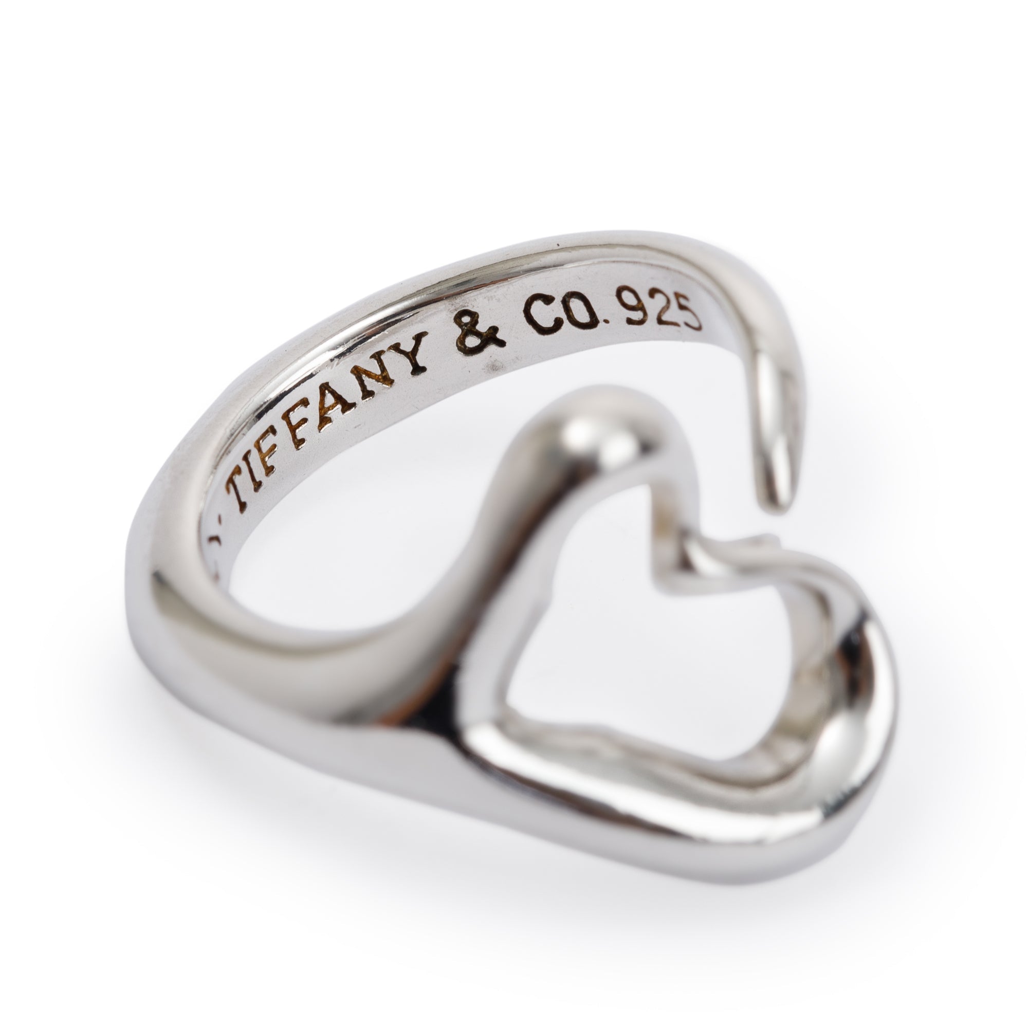Tiffany & Co. Elsa Peretti Sterling Silver Open Heart Ring