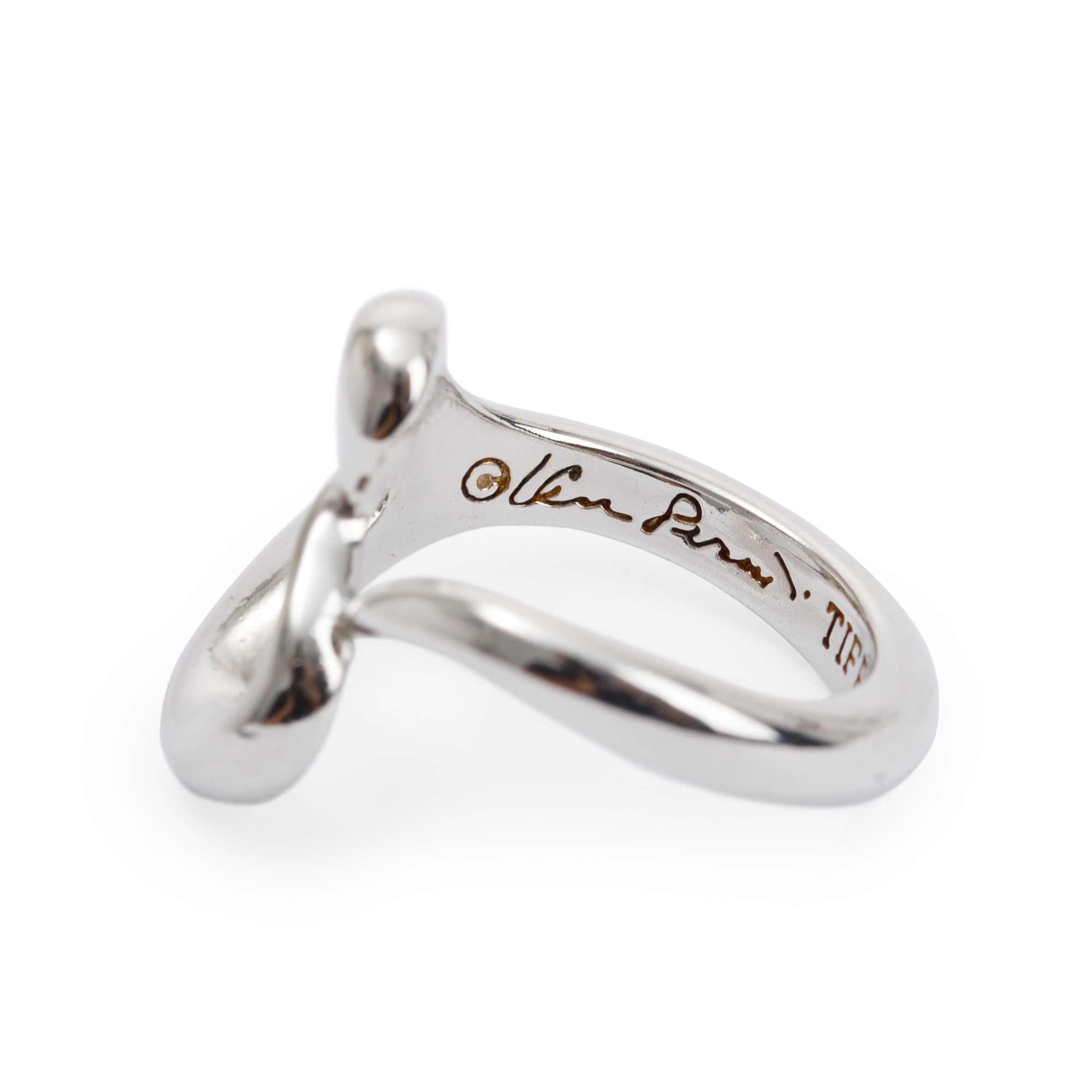Tiffany & Co. Elsa Peretti Sterling Silver Open Heart Ring