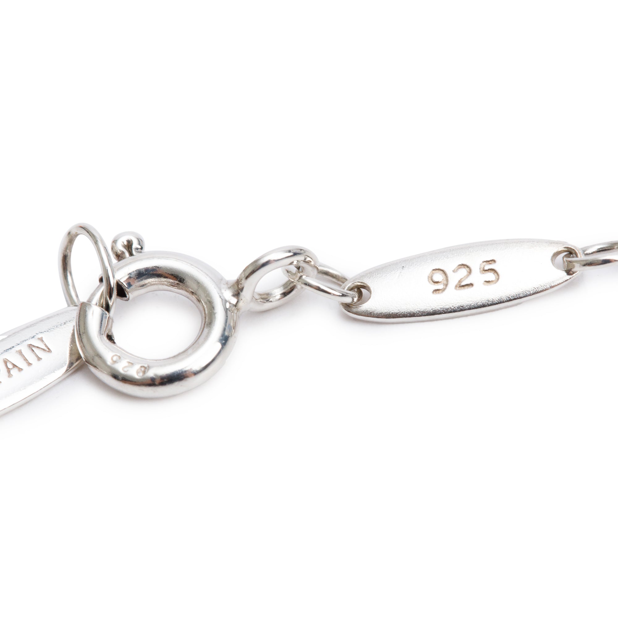 Tiffany & Co. Elsa Peretti Sterling Silver Open Wave Pendant Necklace