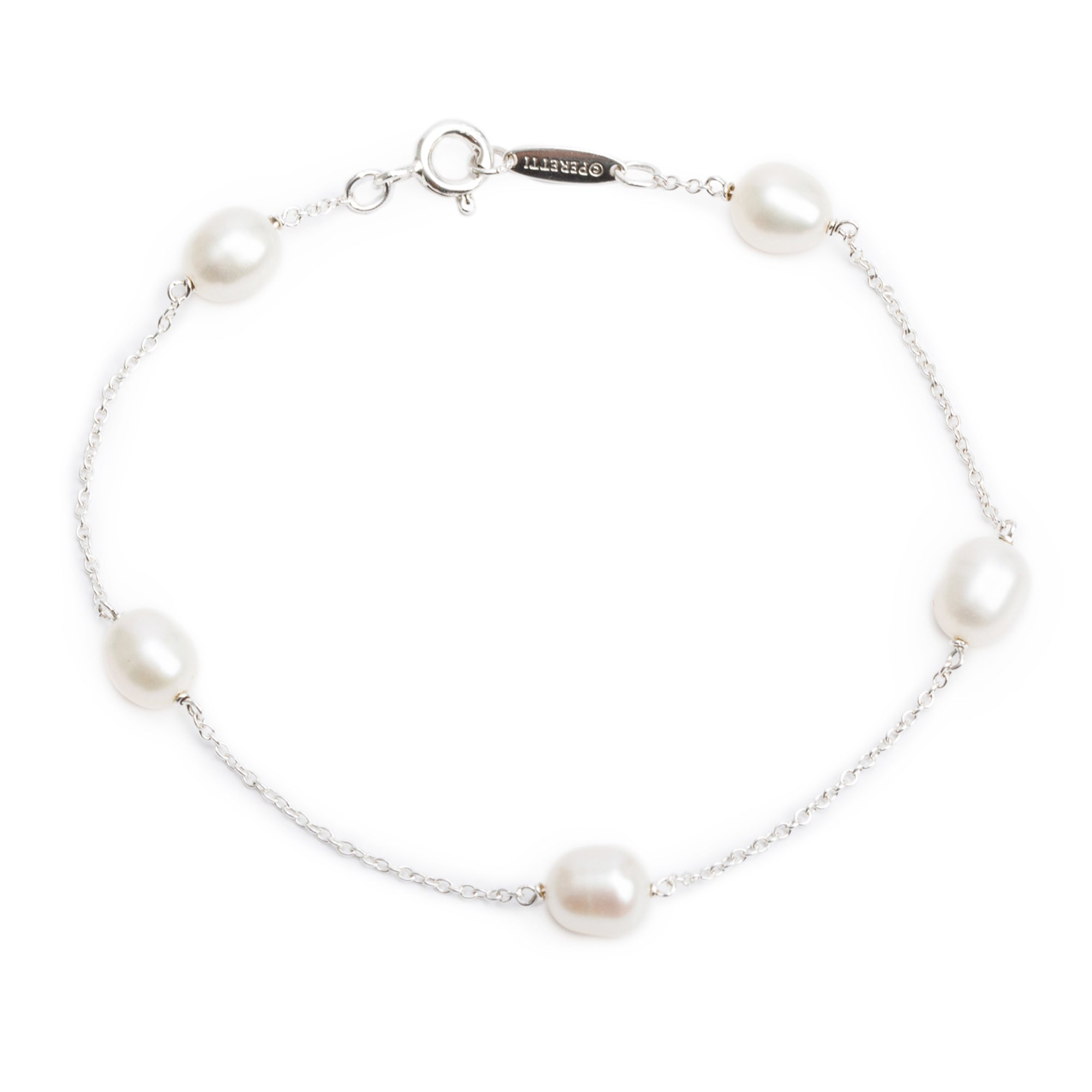 Tiffany & Co. Elsa Peretti Sterling Silver Pearls by the Yard Bracelet w/ Box