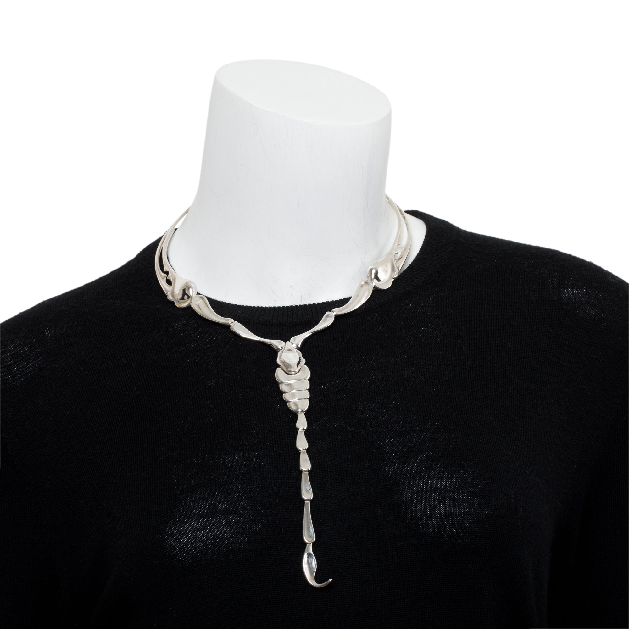 Tiffany & Co. Elsa Peretti Sterling Silver Scorpion Necklace w/ Box