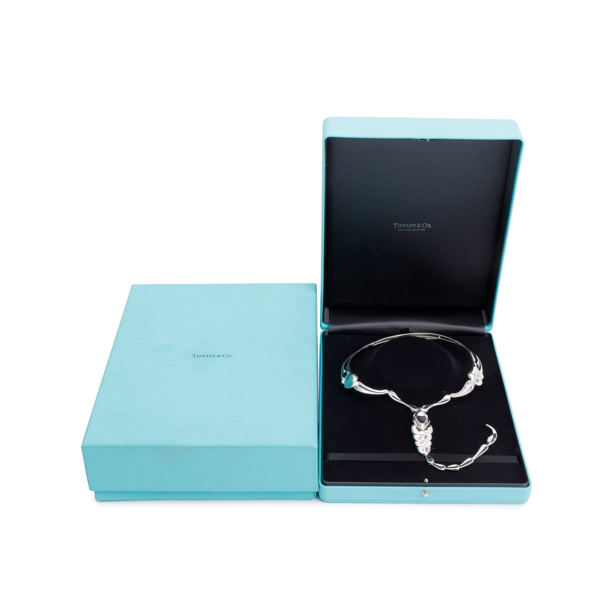 Tiffany & Co. Elsa Peretti Sterling Silver Scorpion Necklace w/ Box