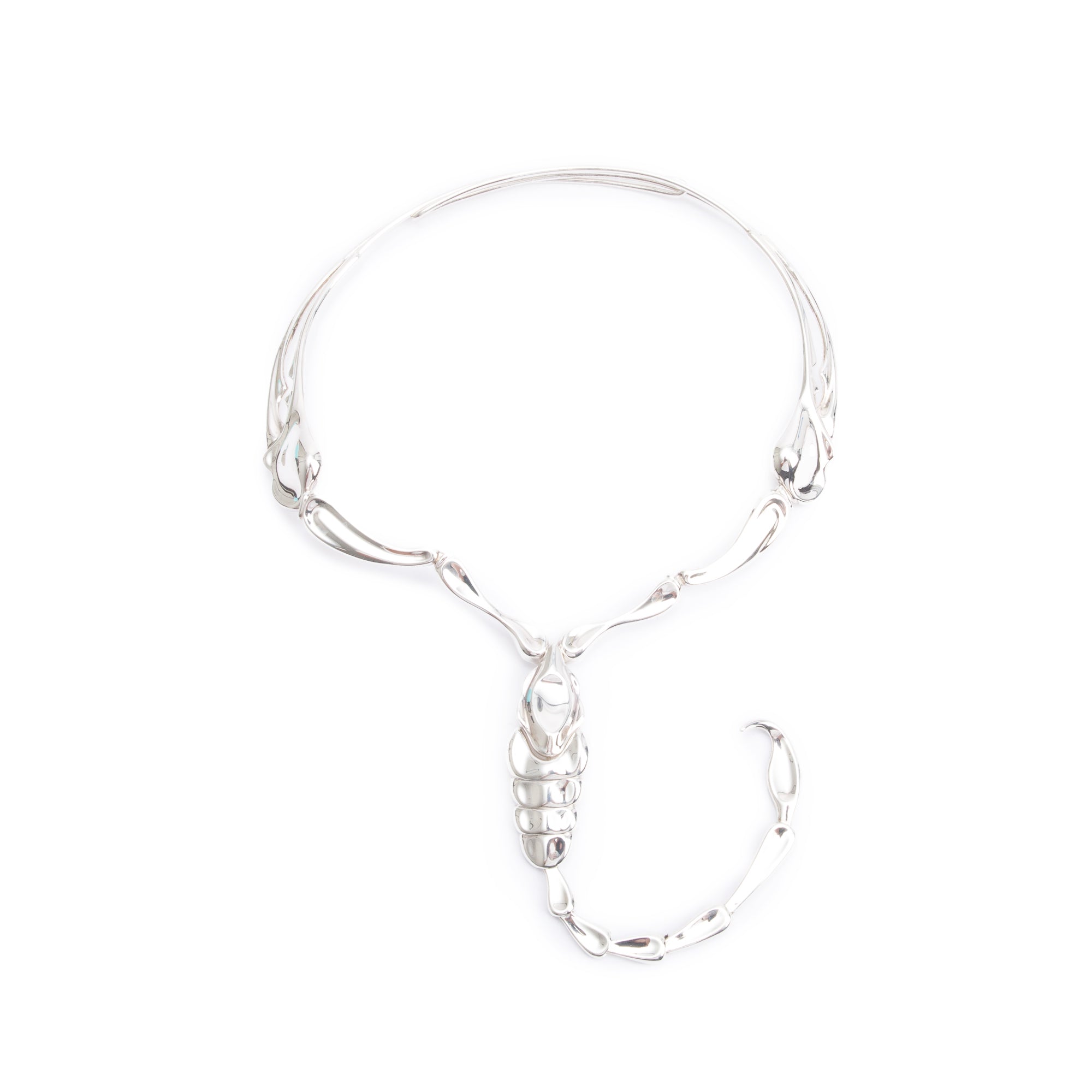 Tiffany & Co. Elsa Peretti Sterling Silver Scorpion Necklace w/ Box