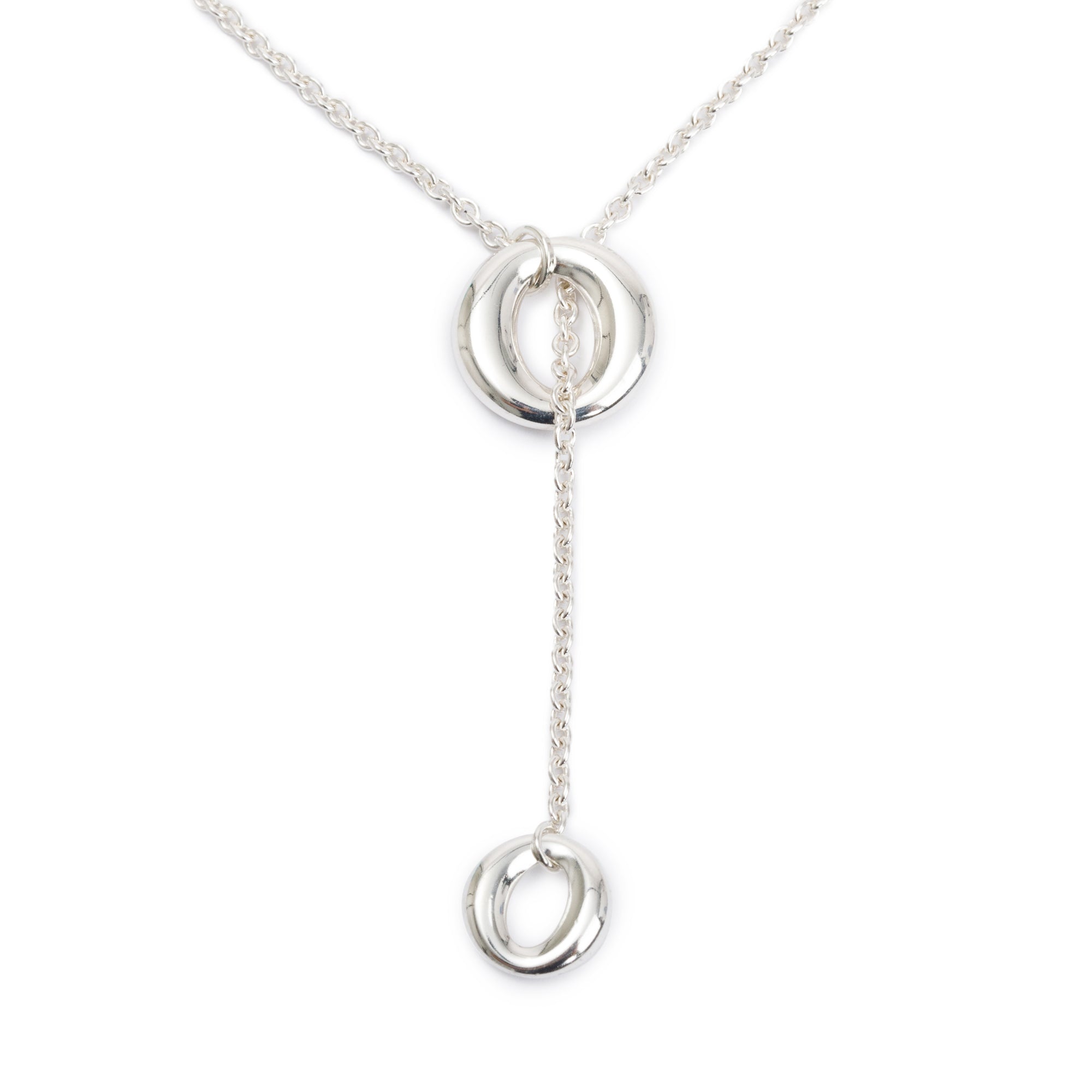 Tiffany & Co. Elsa Peretti Sterling Silver Sevillana Lariat Necklace