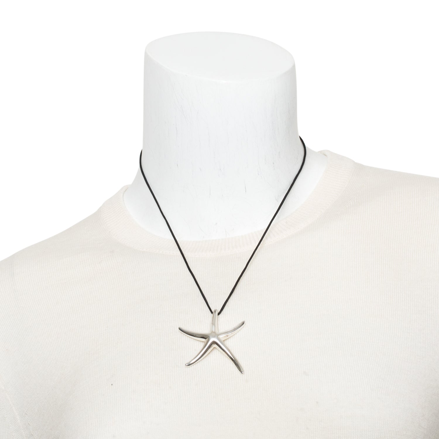 Tiffany & Co. Elsa Peretti Sterling Silver Starfish Pendant Necklace