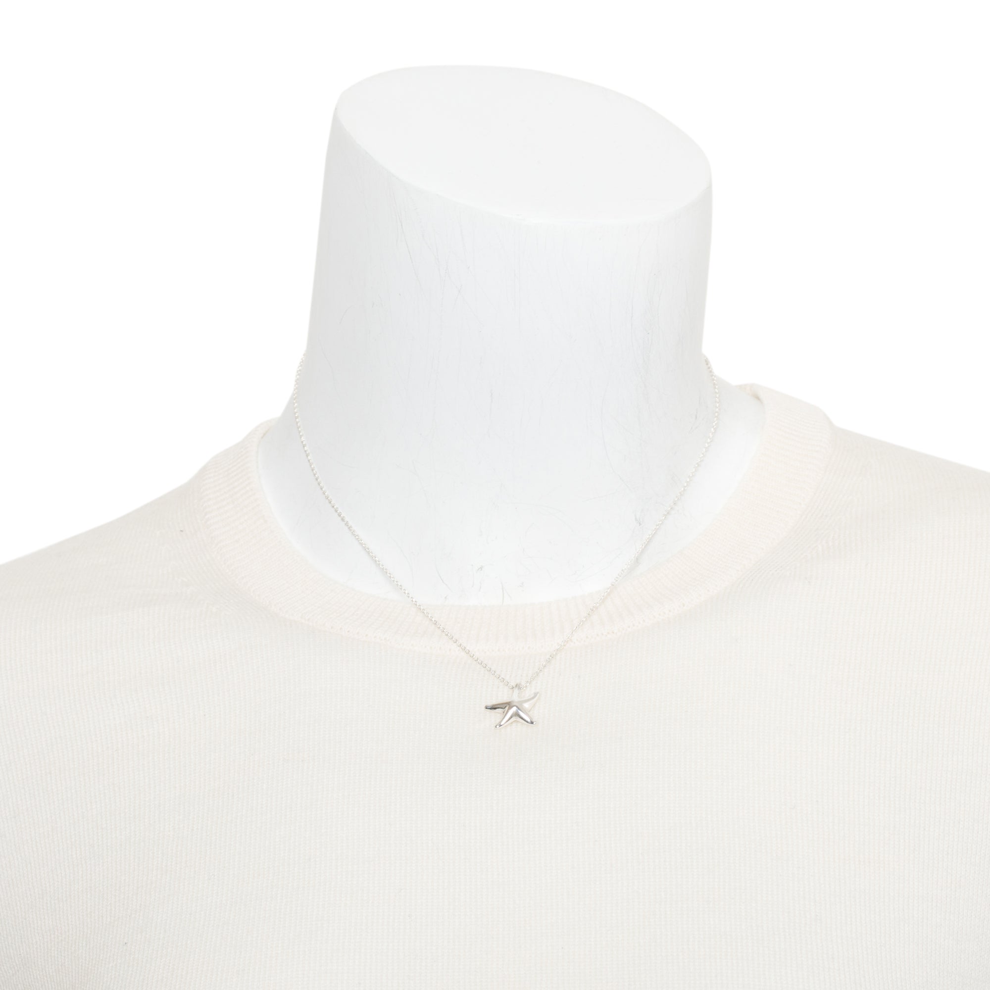 Tiffany & Co. Elsa Peretti Sterling Silver Starfish Pendant Necklace