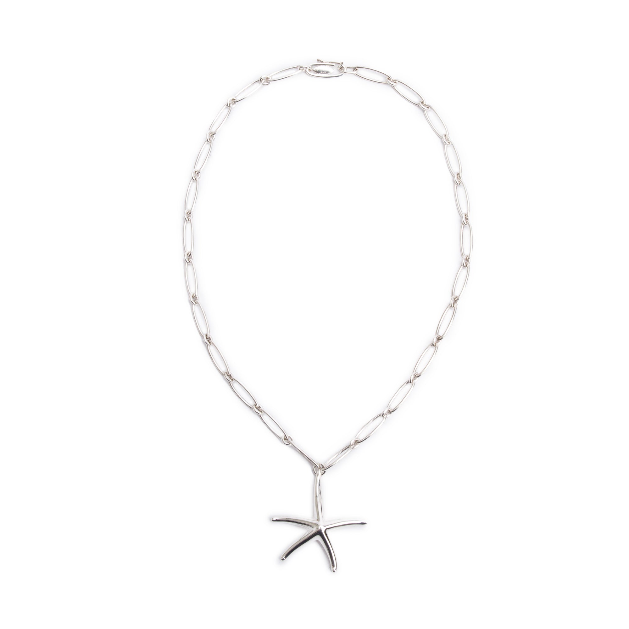 Tiffany & Co. Elsa Peretti Sterling Silver Starfish Pendant Necklace