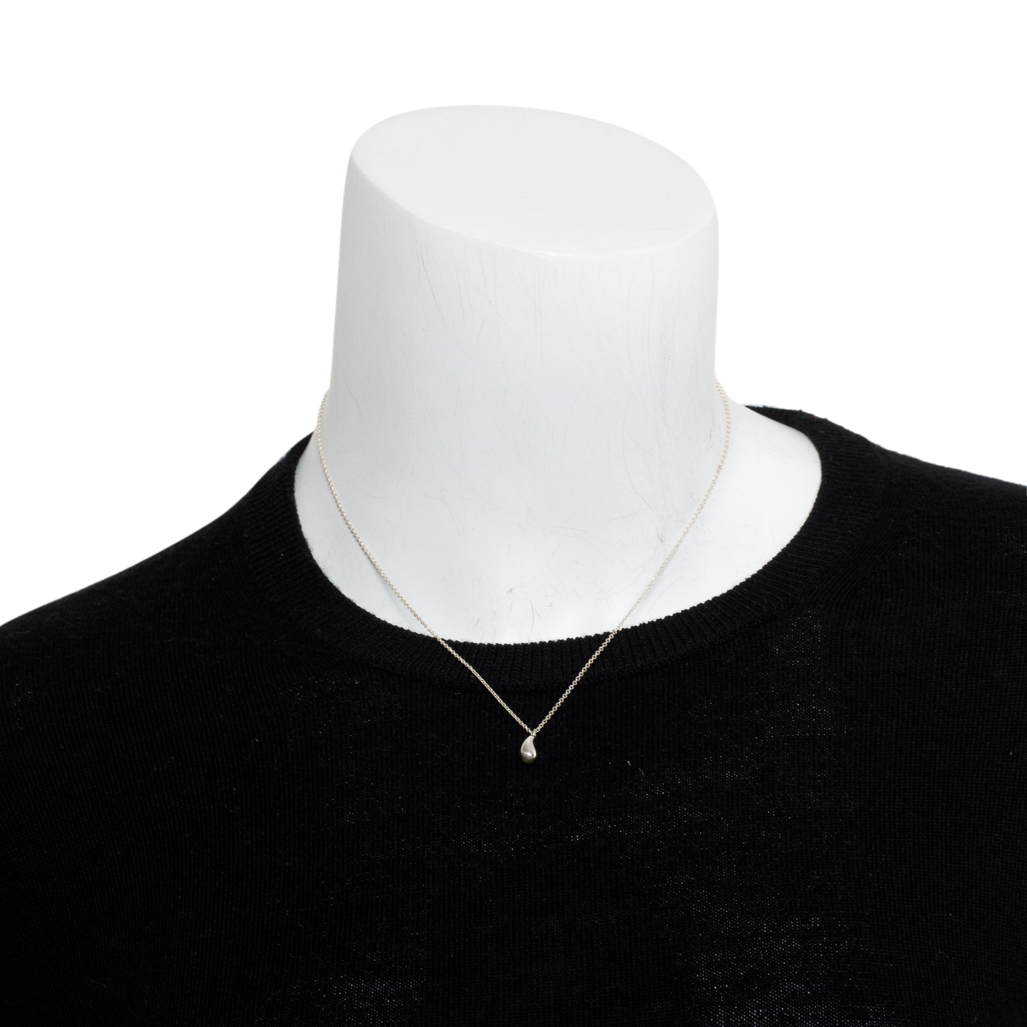 Tiffany & Co. Elsa Peretti Sterling Silver Teardrop Pendant Necklace