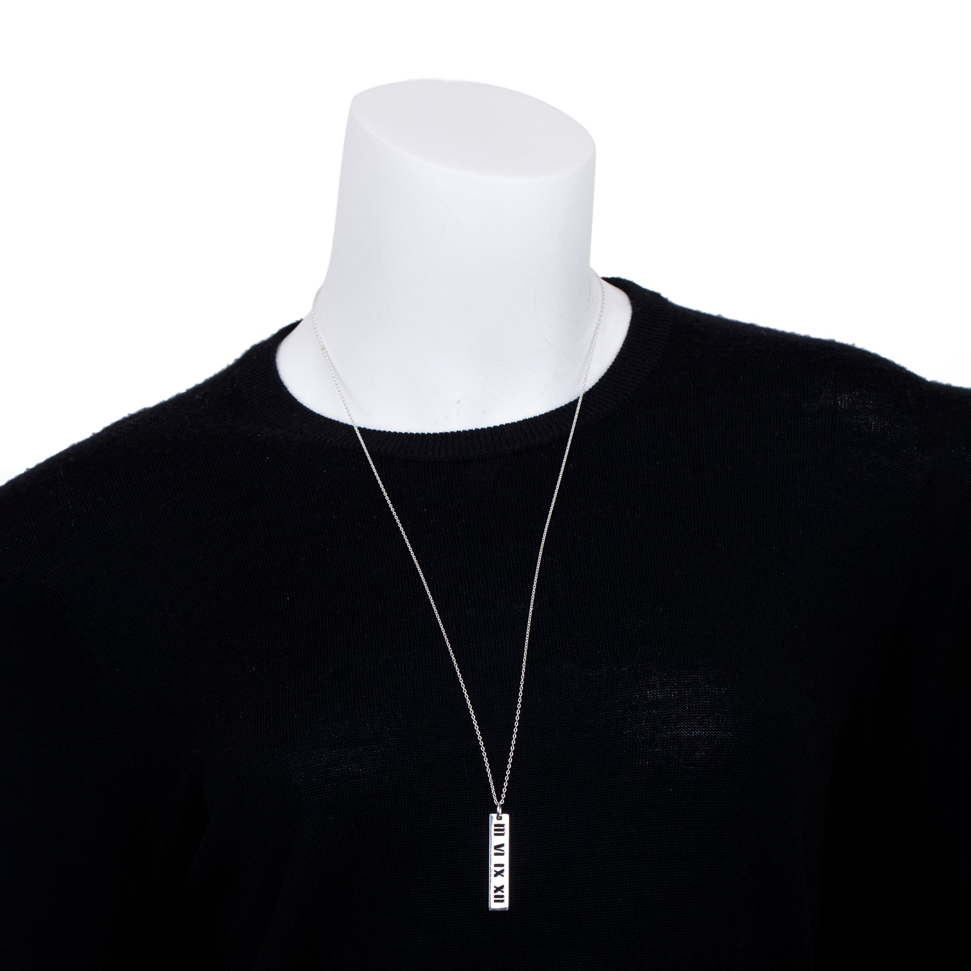 Tiffany & Co. Large Atlas Bar Pendant Necklace