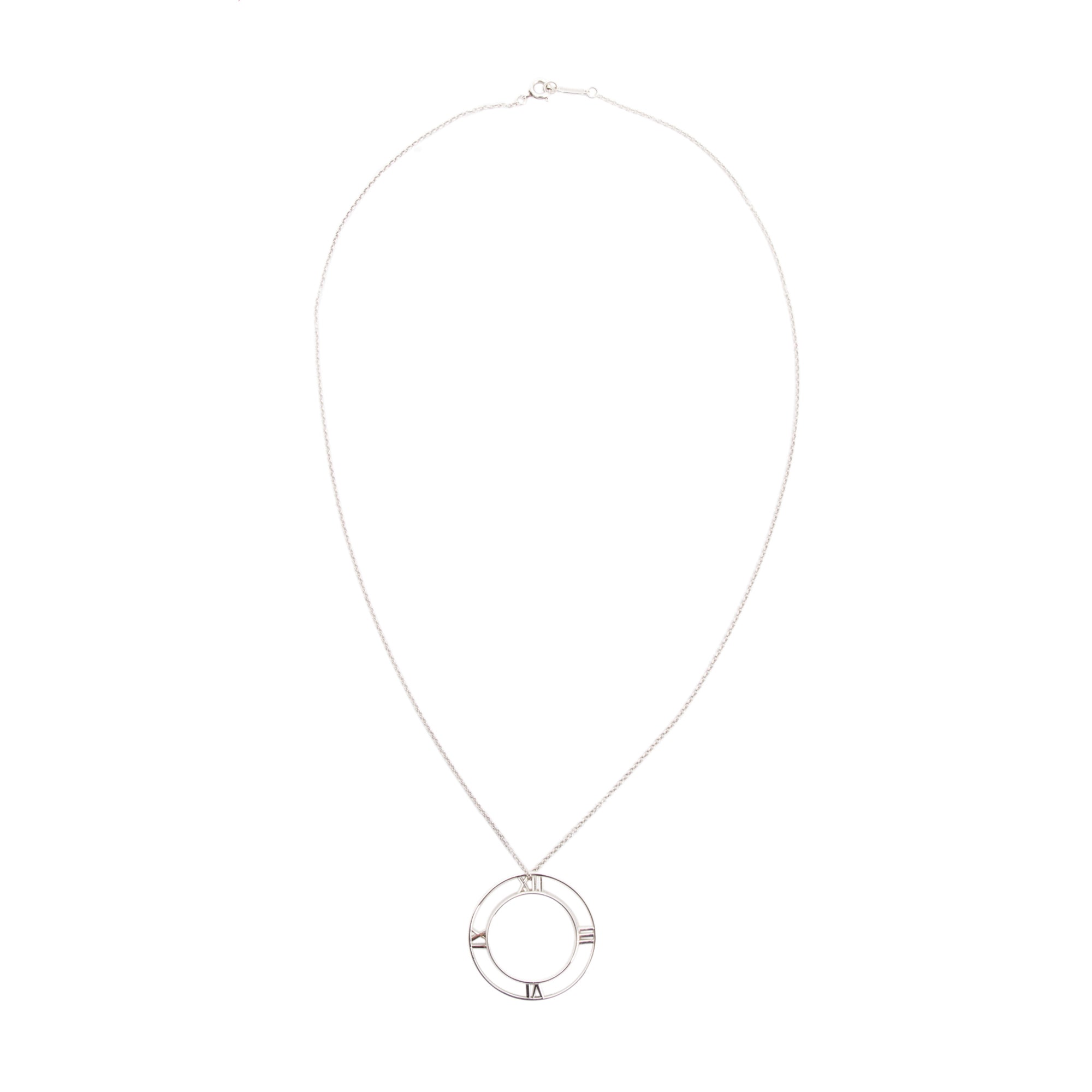 Tiffany & Co. Large Atlas Open Pendant Necklace