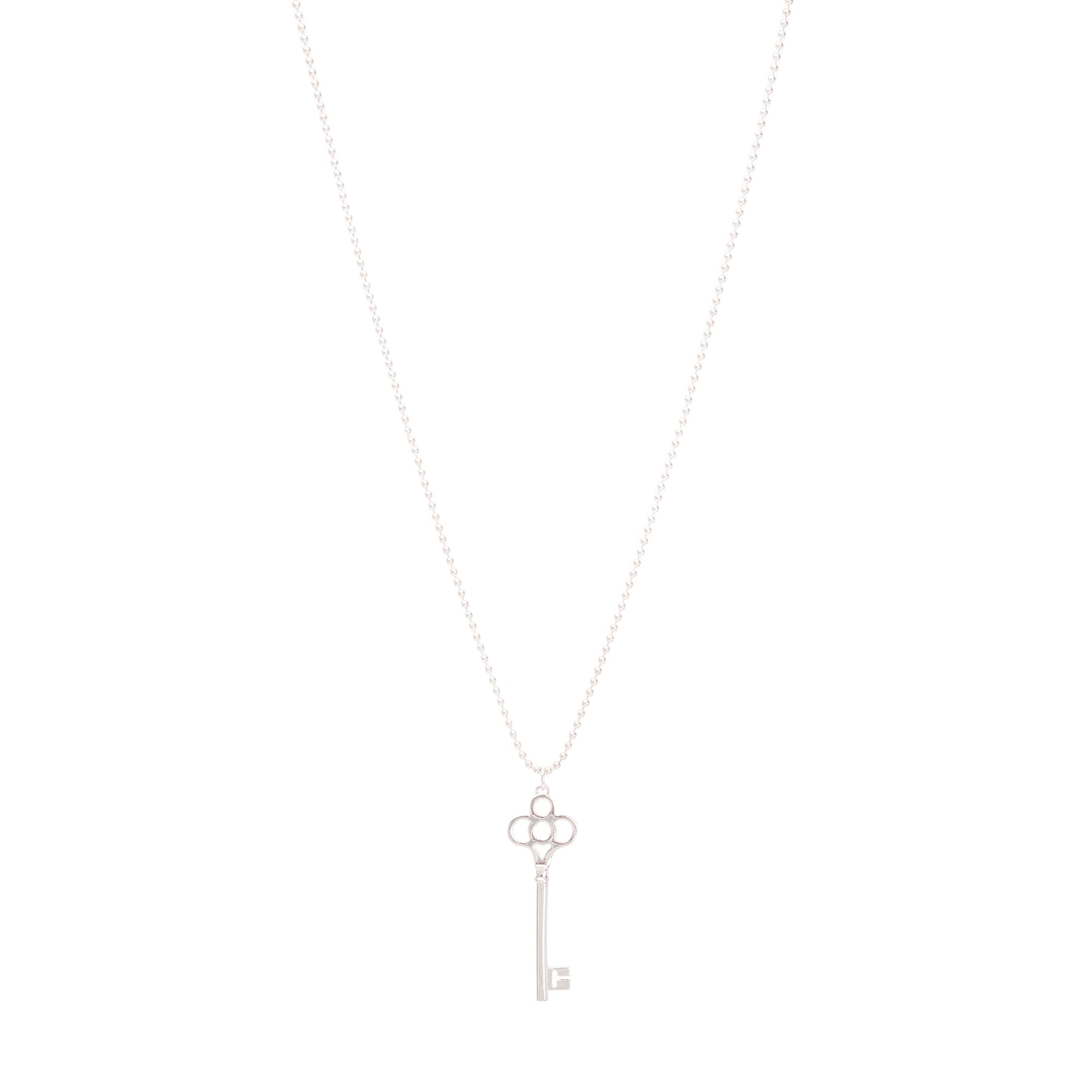 Tiffany & Co. Large Crown Key Pendant Necklace