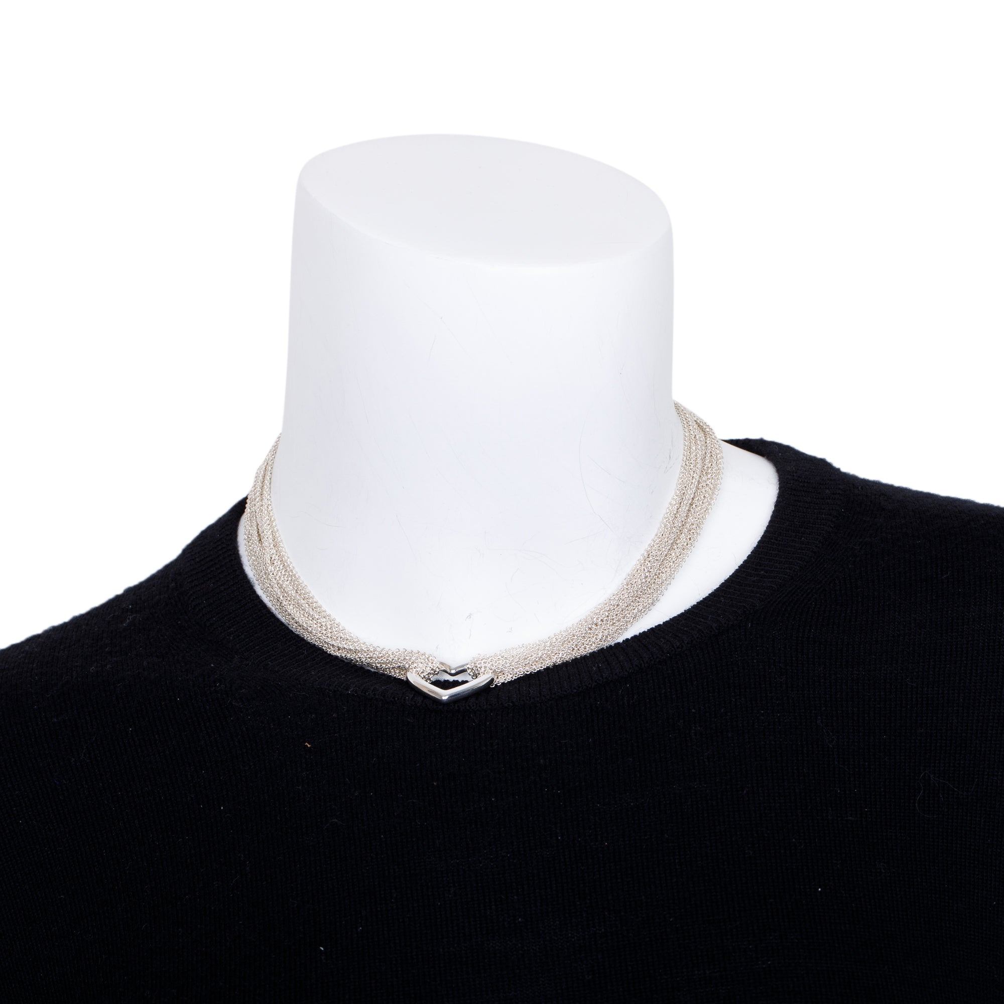 Tiffany & Co. Mesh Heart Necklace