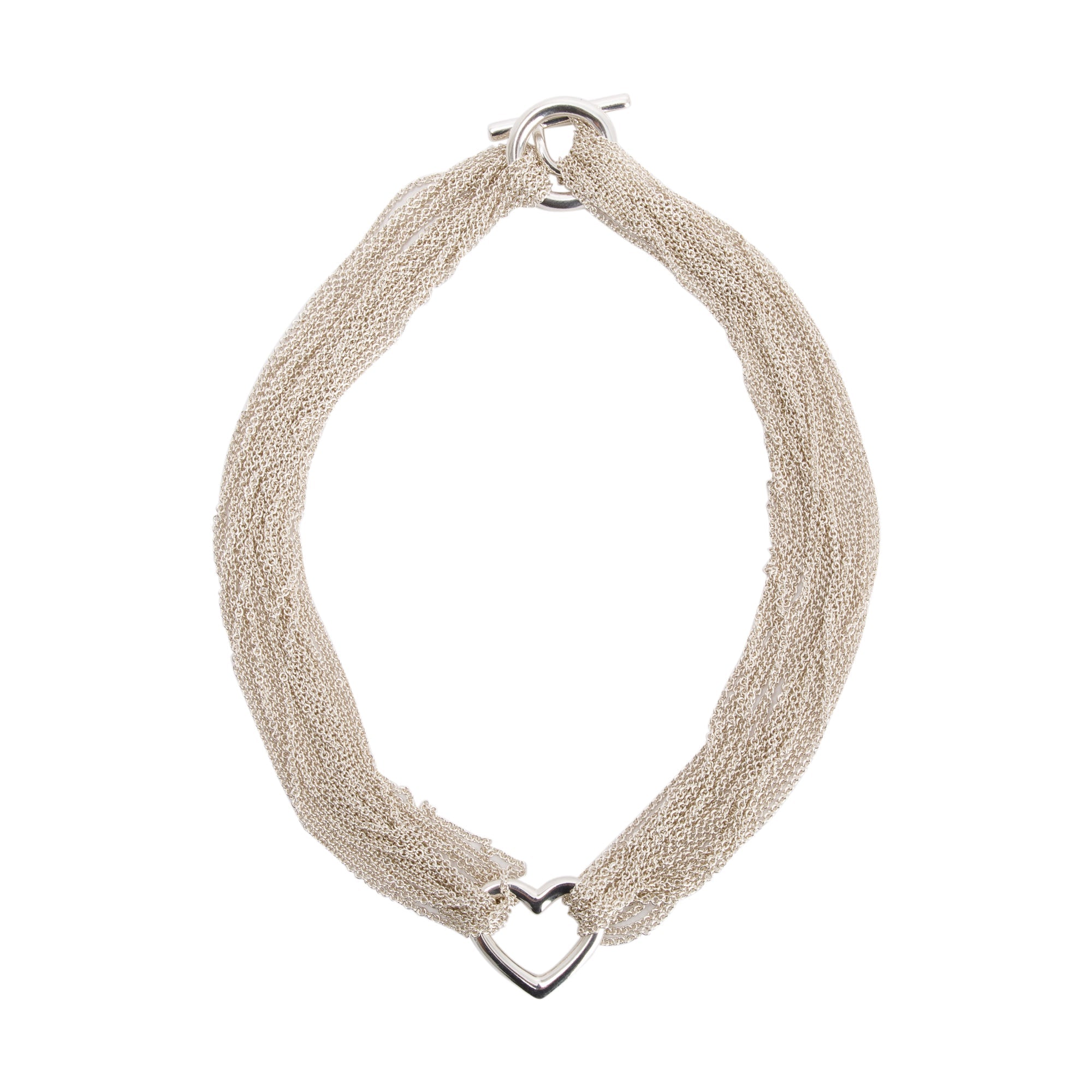 Tiffany & Co. Mesh Heart Necklace